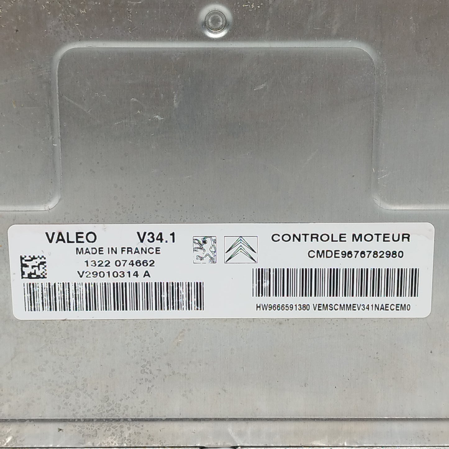 Kit accensione Citroen C3 1.4B 2012 Cod: V29010314A ecoAC12538