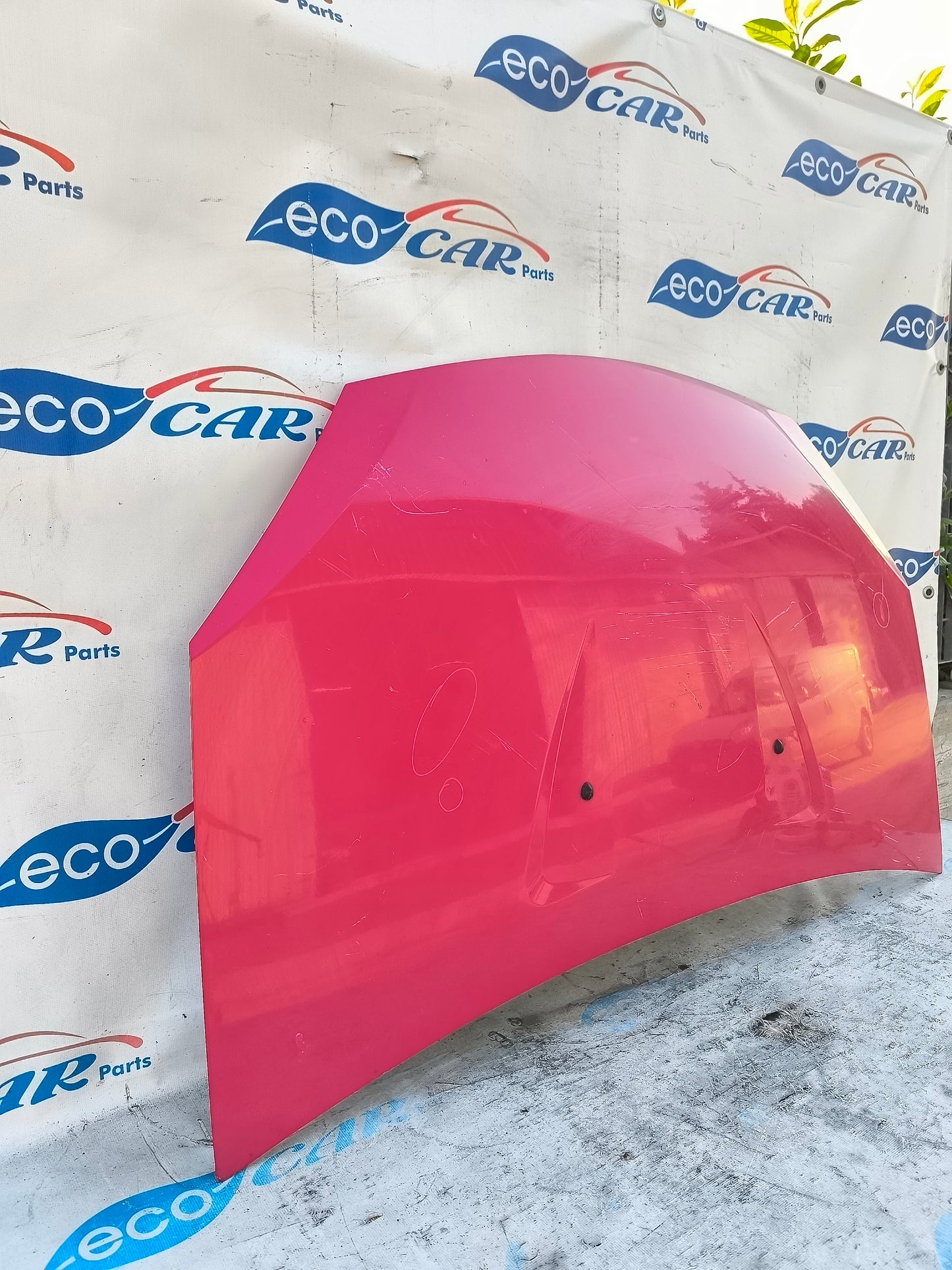 Rote Motorhaube Dacia Sandero 2008 ecoAG5890