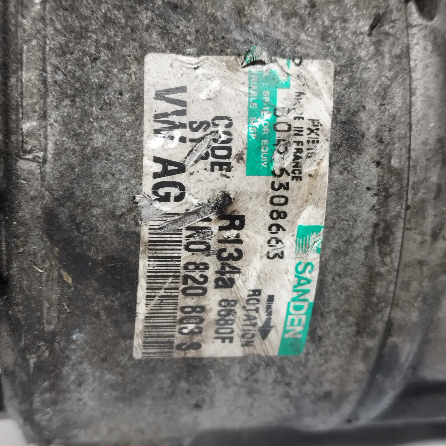 Compressore a/c Audi A3 2.0 TDI 2006 Cod: 1k0820803s ecoAC14939