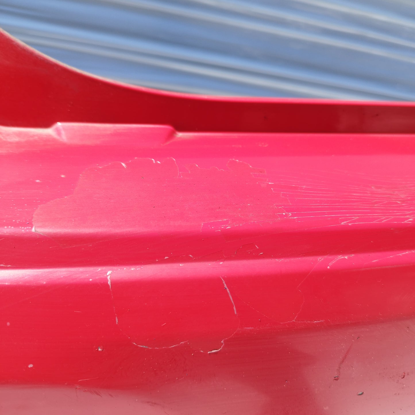 Paraurti posteriore rosso Hyundai I10 I (PA) 2011-2013 Restyling cod: 86611-0X210 ecoDM147