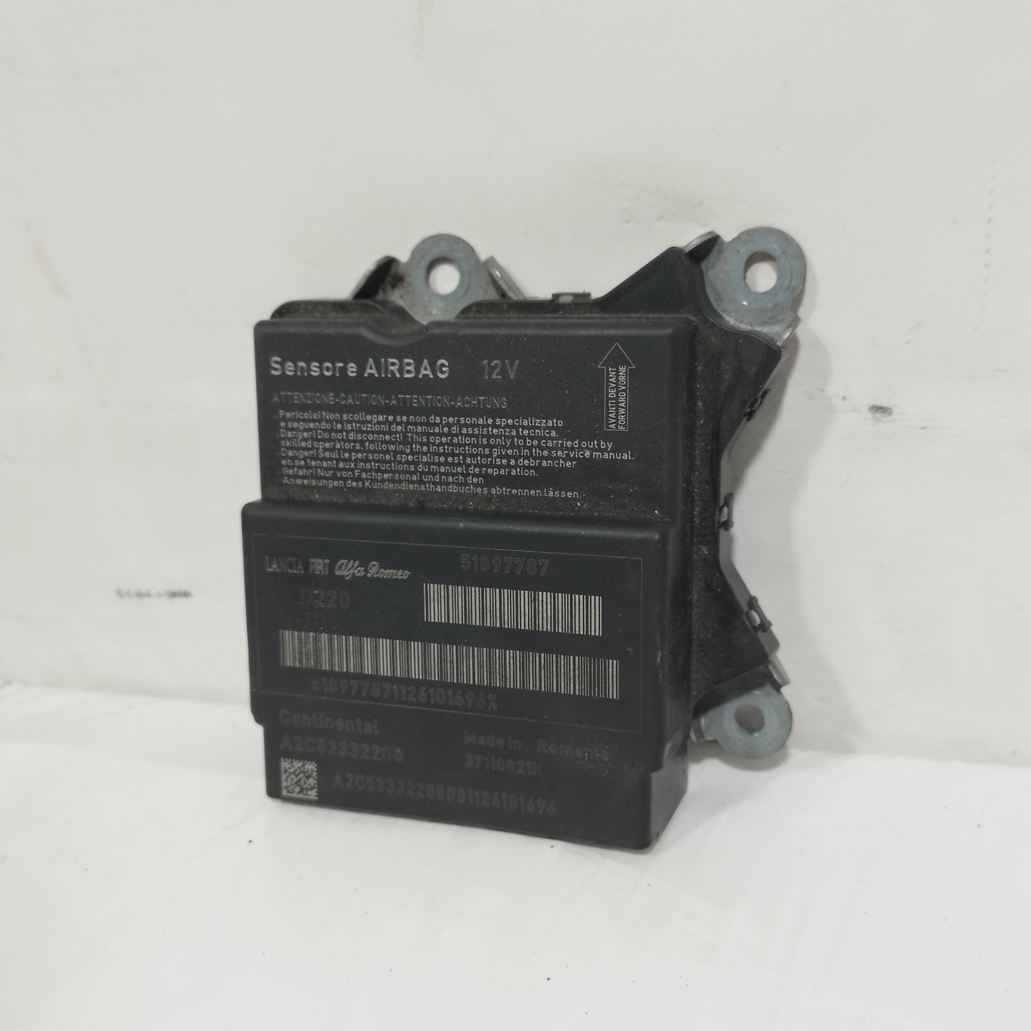 Centralina airbag Fiat Punto Evo 2013 Codice: 51897787 ecoAC11857