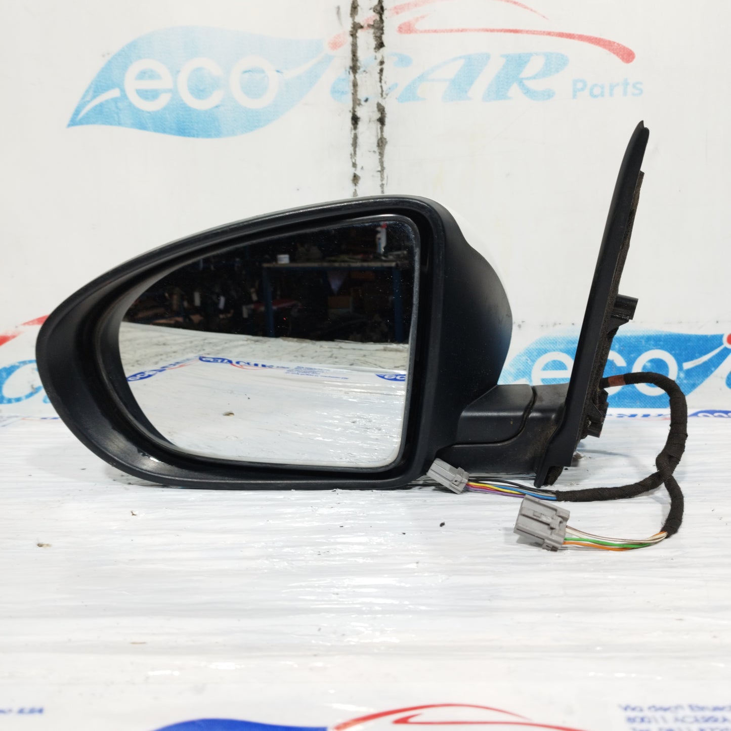 Specchietto elettrico anteriore sx bianco Nissan Qashqai 2011 2 Spinotti 11 Fili ecoAC10613