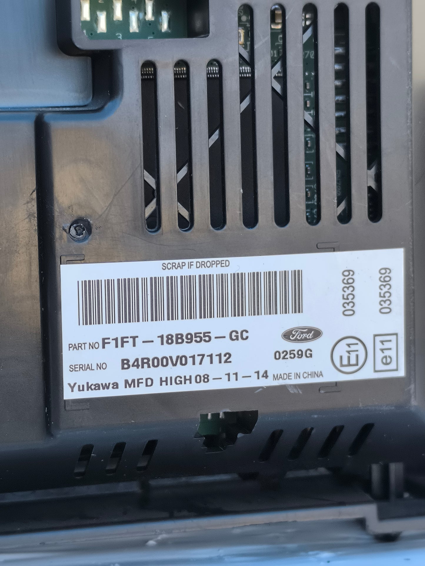 Display centrale Ford Focus anno 2015 cod. F1FT-18B955-GC ecoAG7490