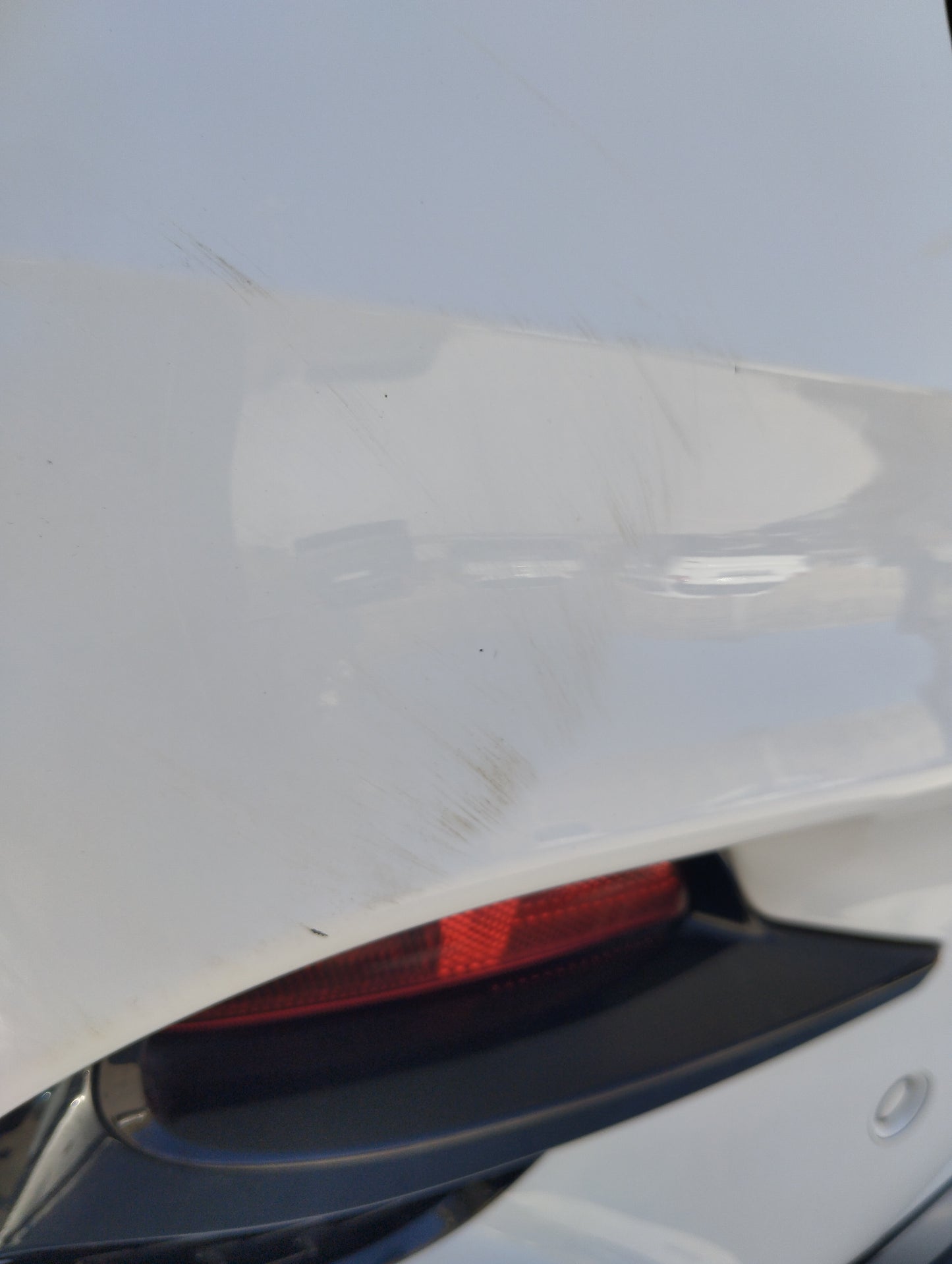 White Rear Bumper MG ZS 2022 ecoAG5308