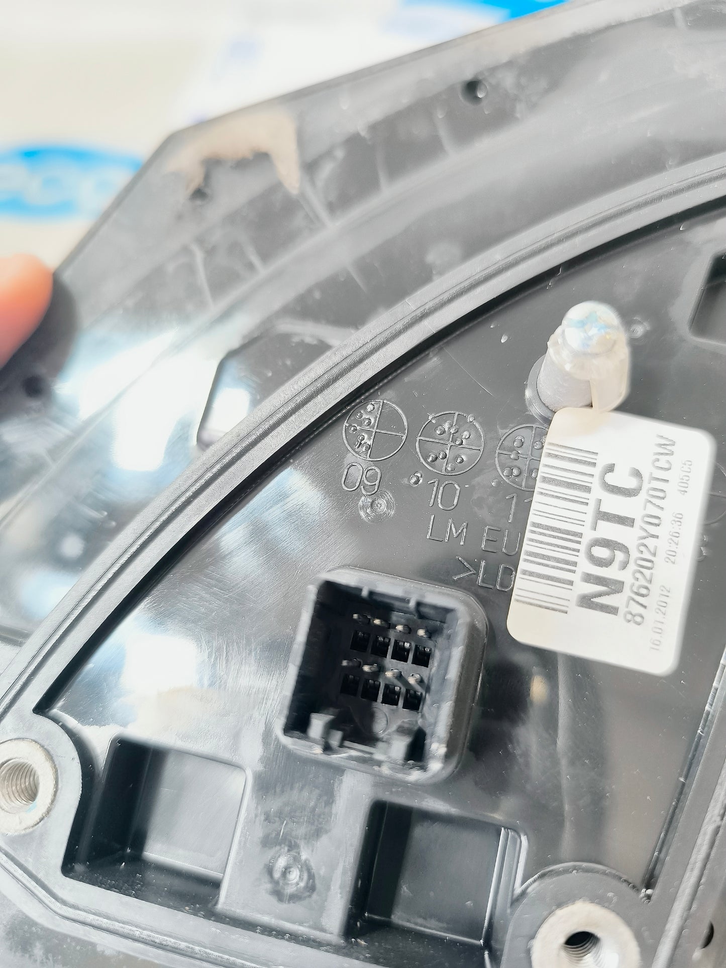 Hyundai ix35 8-poliger weißer elektrischer Außenspiegel rechts EcoAG6296