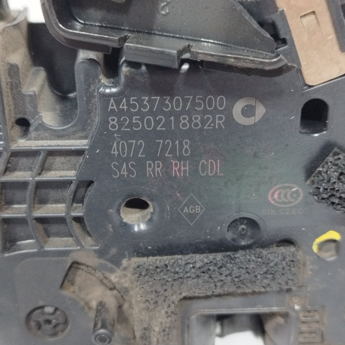 Serratura posteriore dx Smart 453 2014 Cod: A4537307500 ecoAC11727