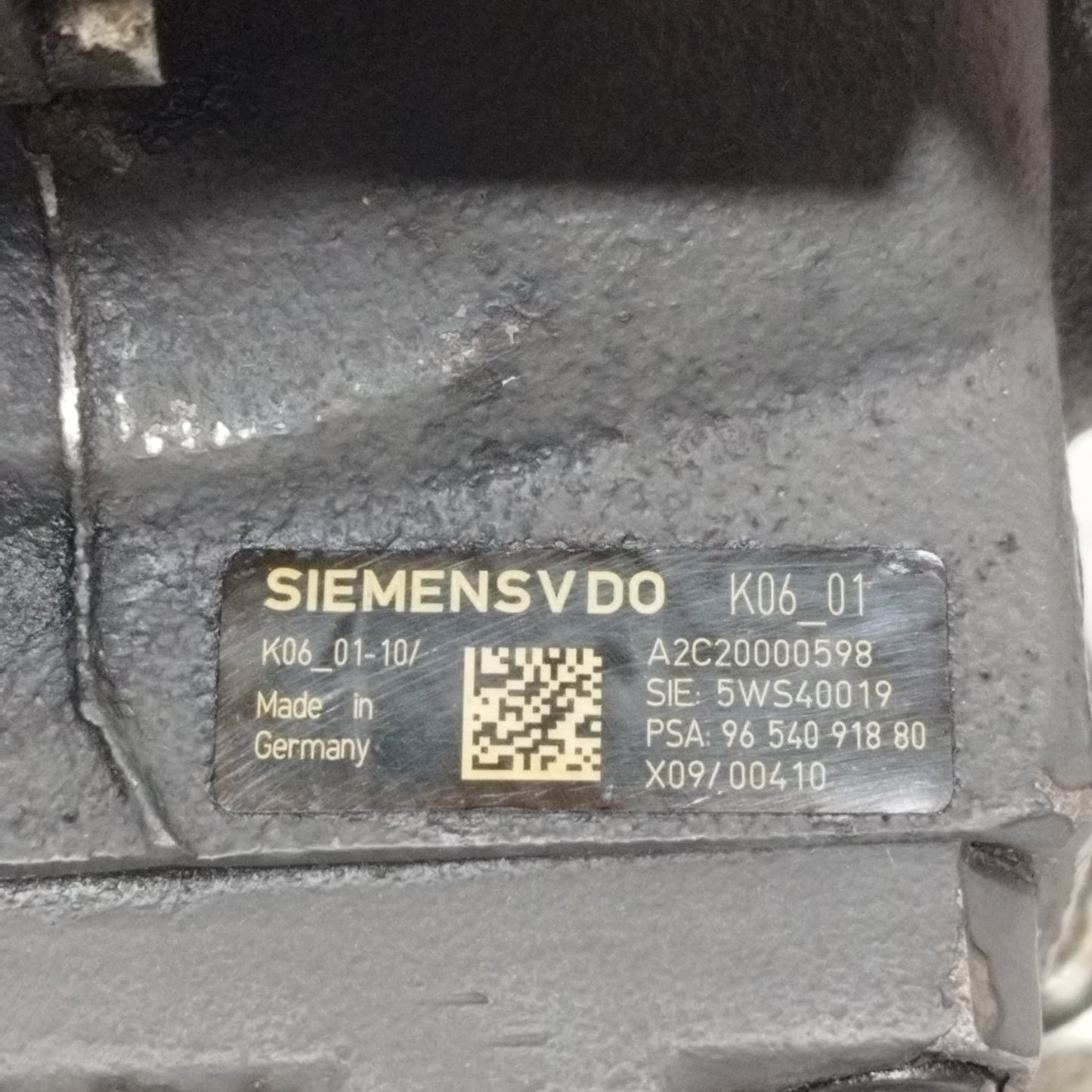 Common-Rail-Pumpe für Ford Focus C-Max 2.0 TDCI, Baujahr 2006, Teilenummer: 5WS40019 ecoAC10524