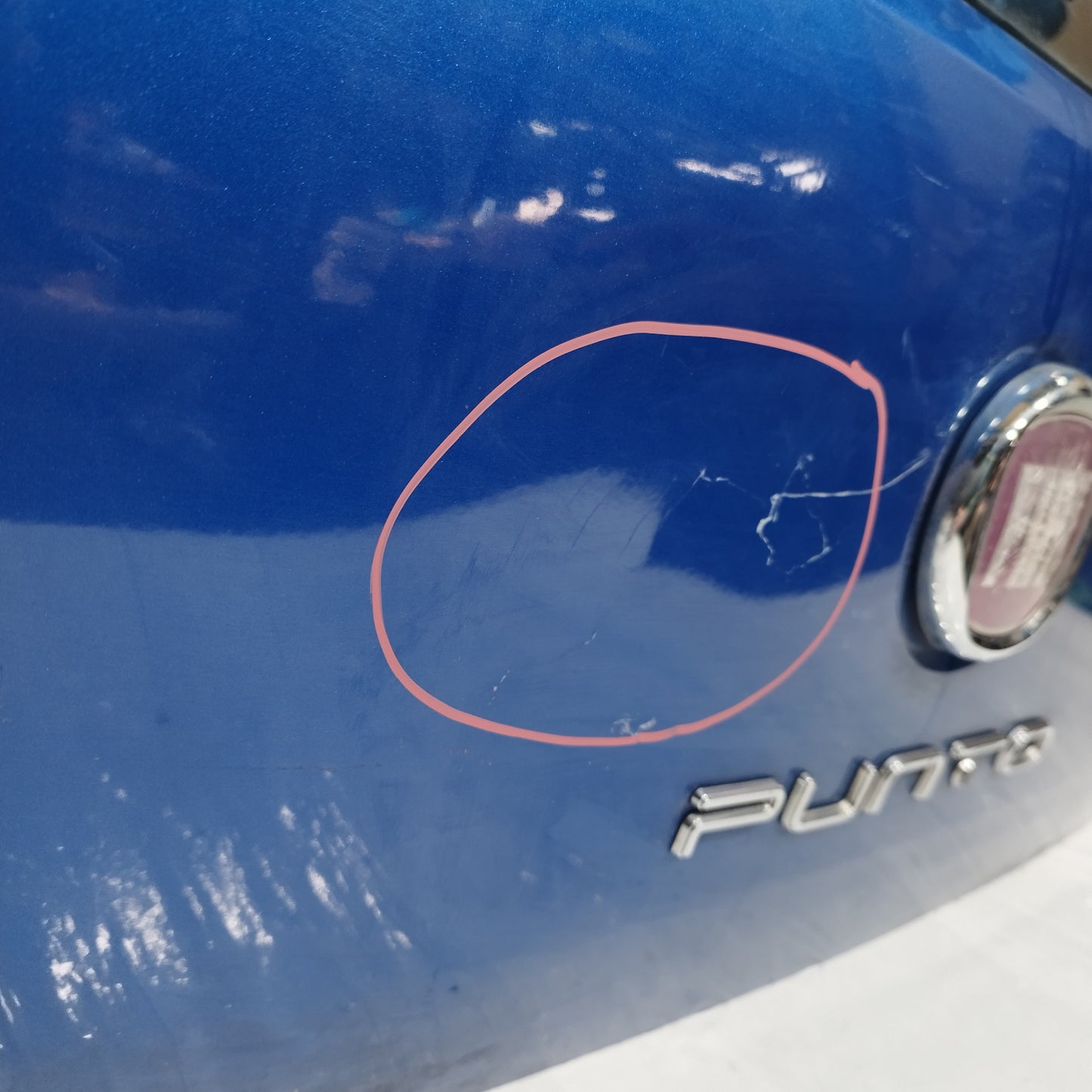 Portellone blu Fiat Punto Evo 2009-2012 ecoAC15308