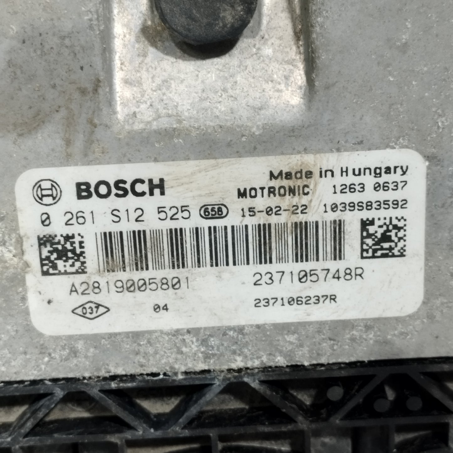 Centralina motore Smart Forfour 453 1.0 B 2015 cod: 0261S12525 ecoAC15063