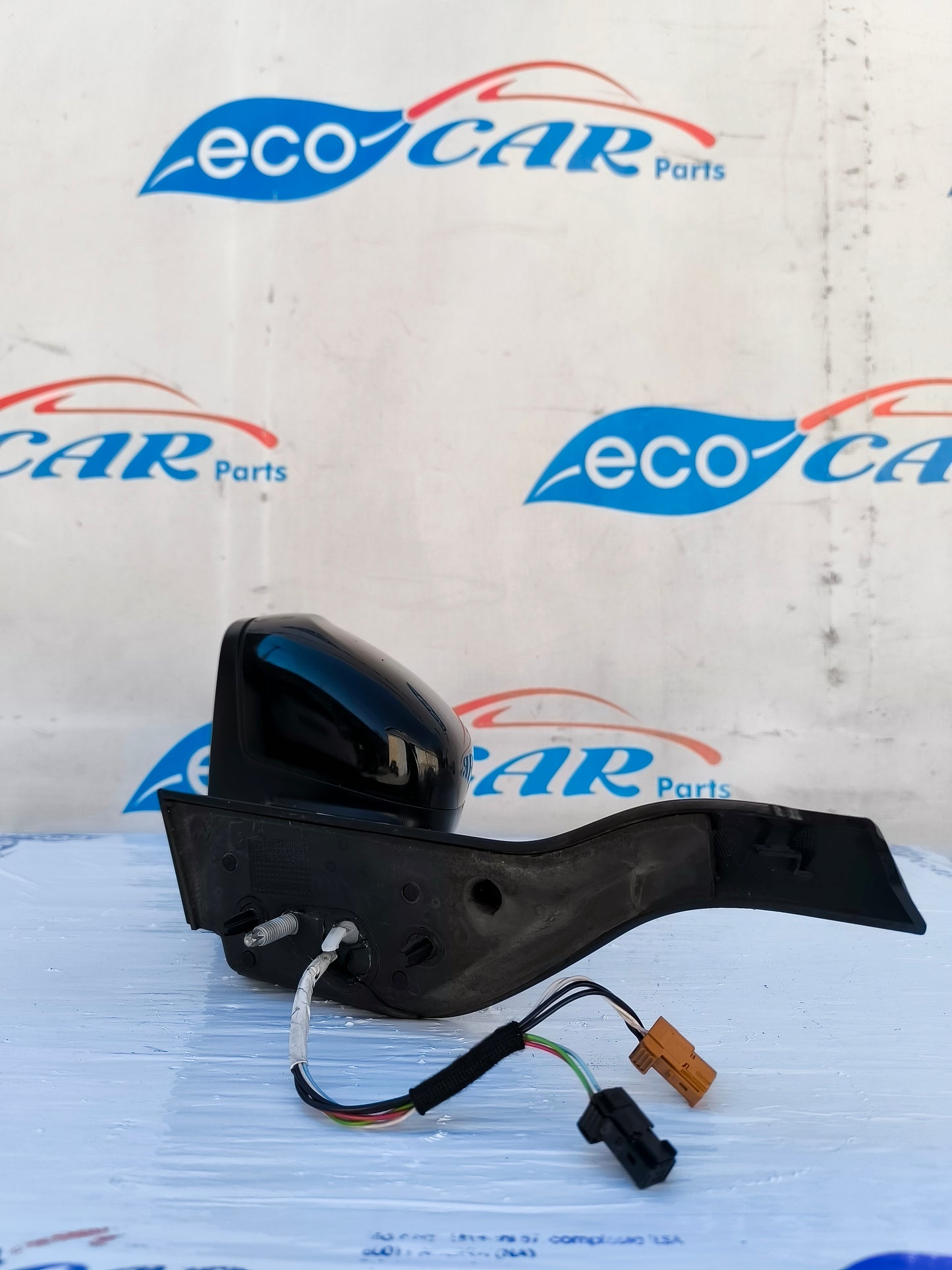 Schwarzer linker Außenspiegel Peugeot 208 2013, 2 Pins, 7 Drähte, ecoAG5736