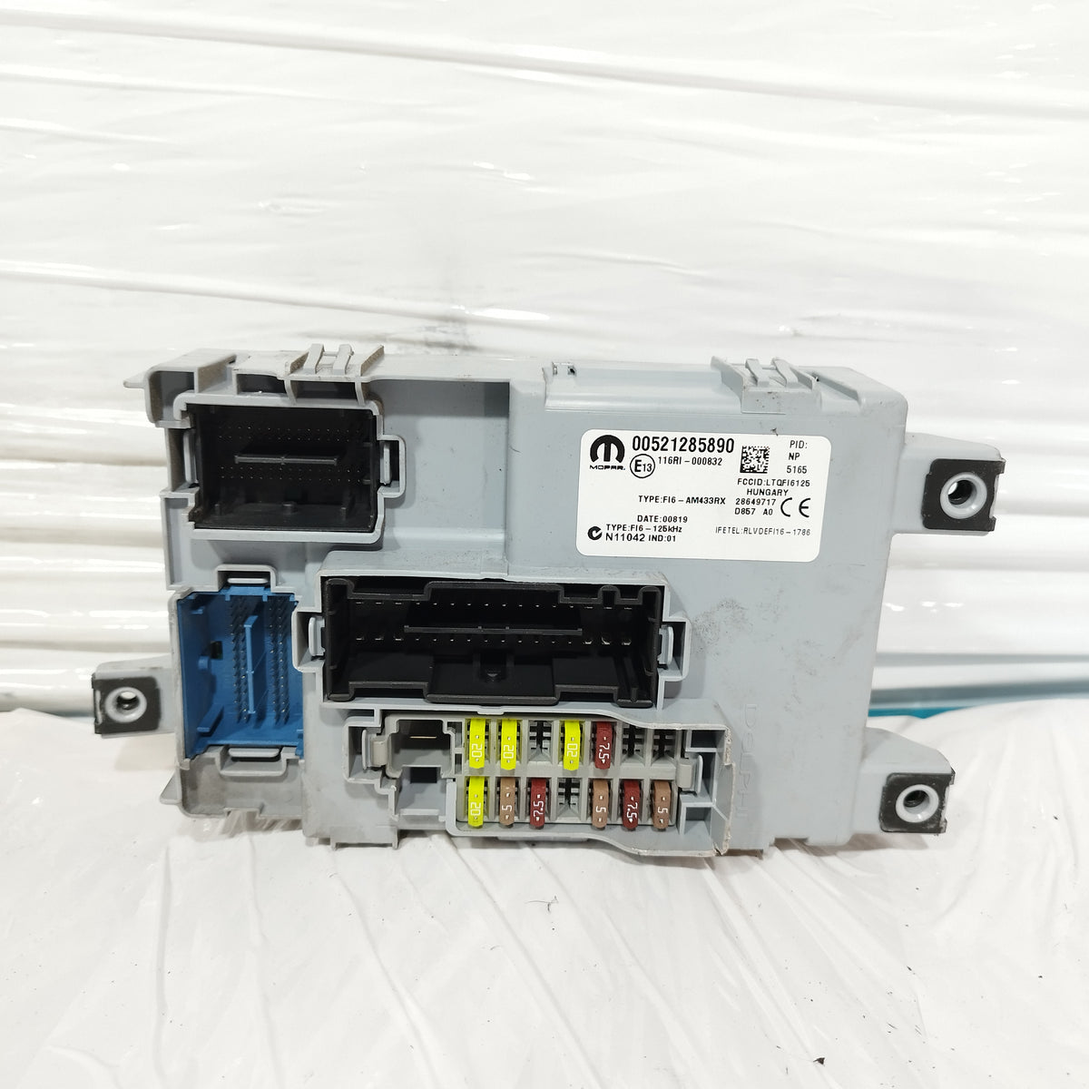 Body computer / BCM Fiat New Panda Cross 2016-2022 cod: 00521285890 ecoAC17160