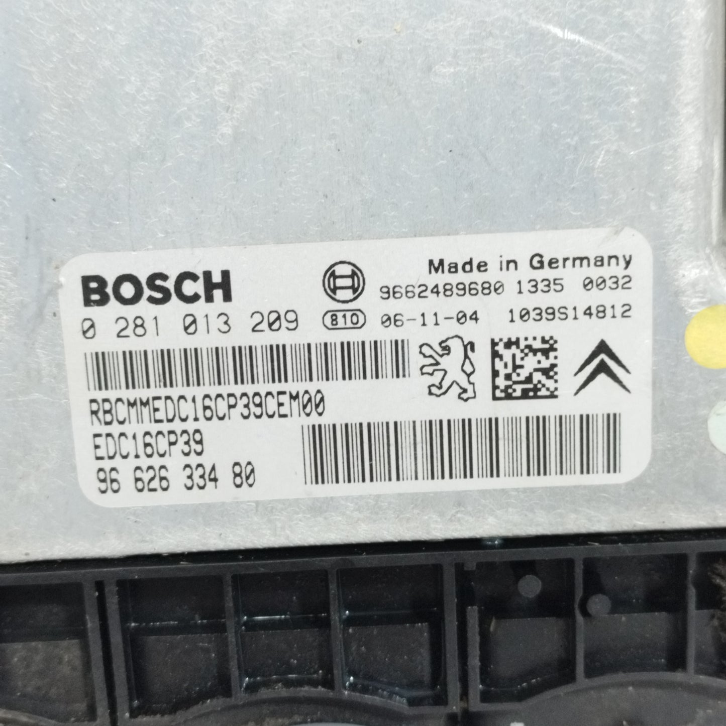 Zündanlage Peugeot 407 2.2 HDI 2006 Teilenummer: 0281013209 ecoAC10916