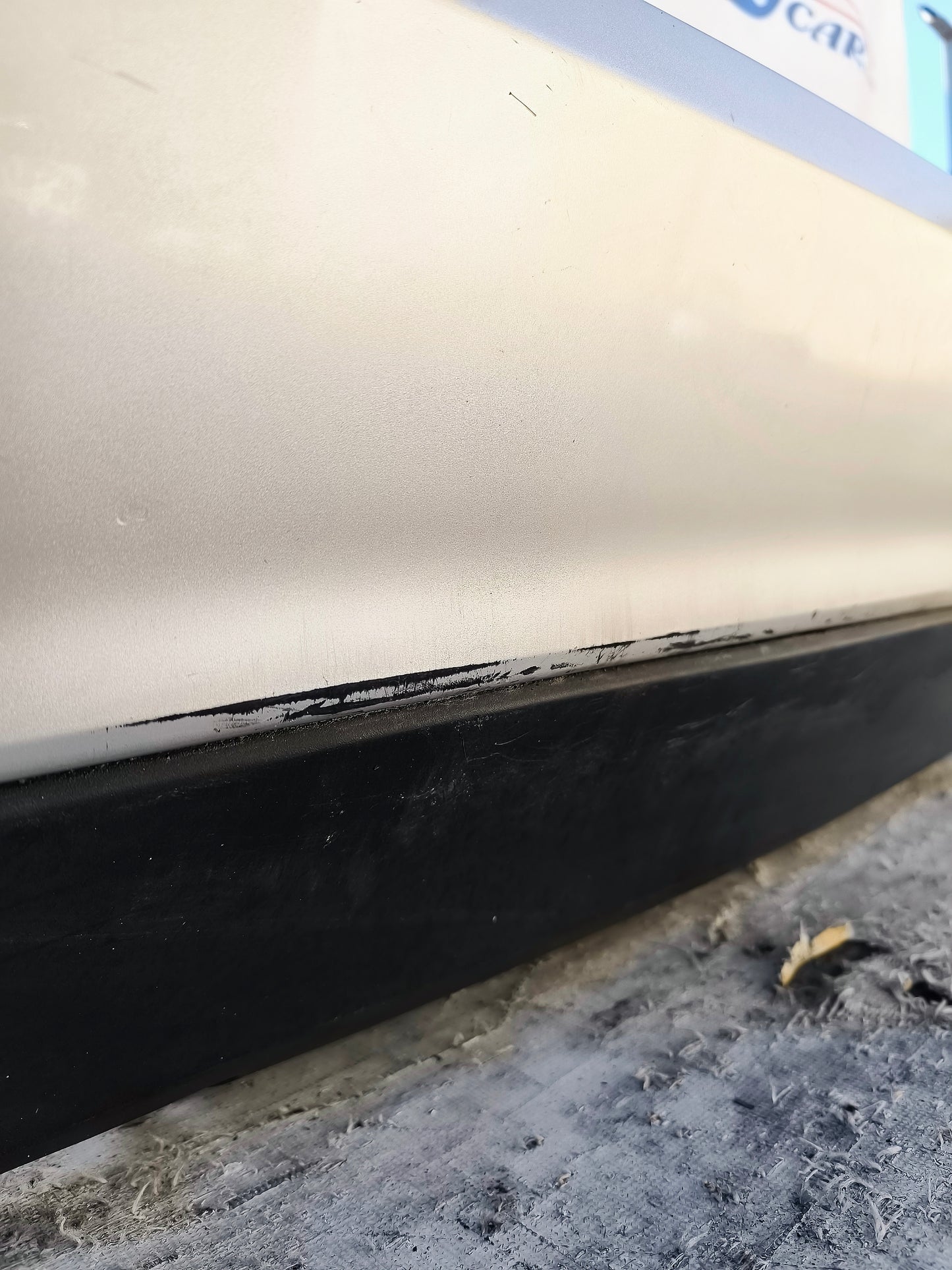 Silver Grey Rear Bumper Ford Fiesta 2011 ecoAG6068