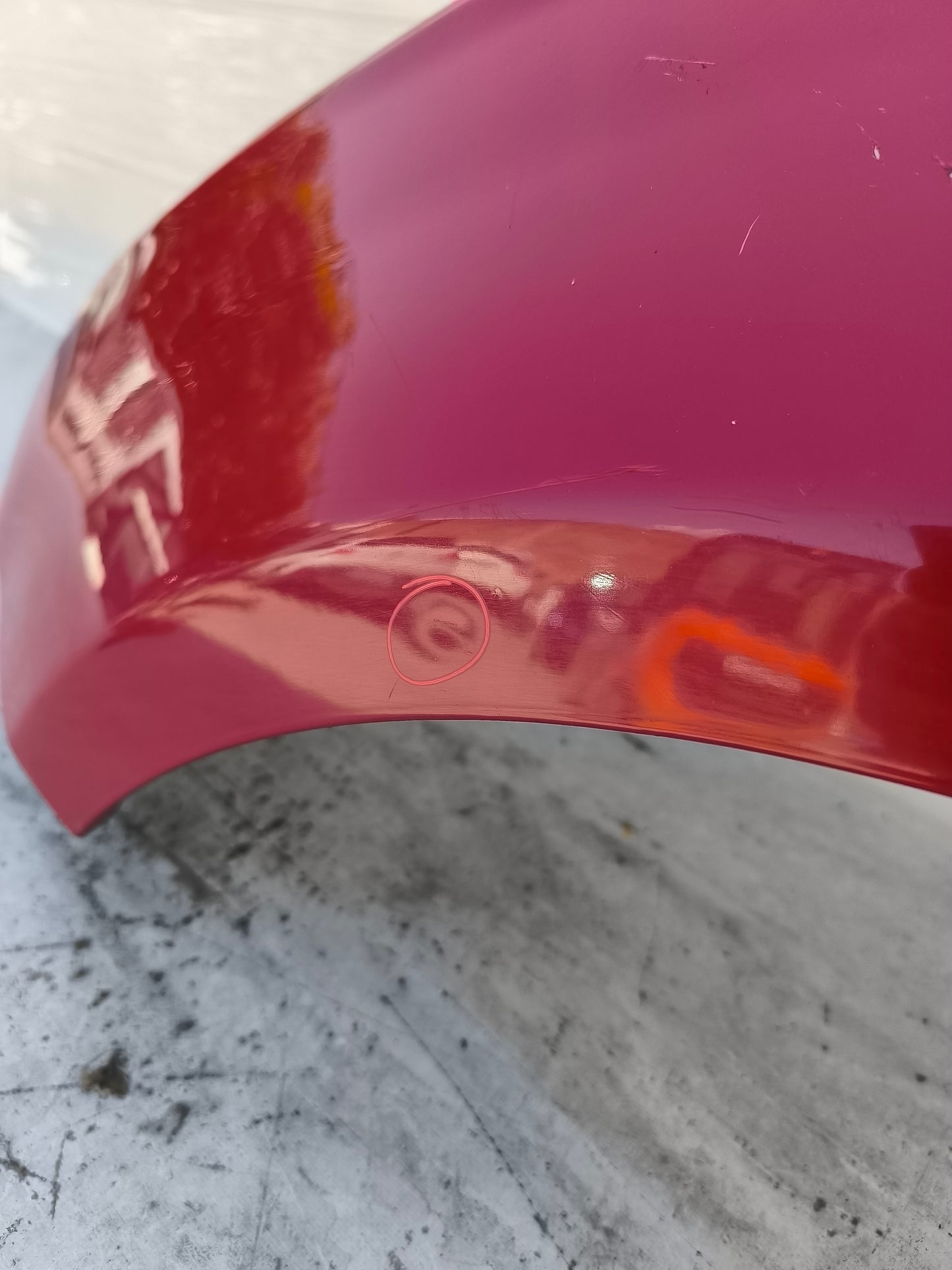 Parafango sx Fiat 500 2008 Berlina rosso ecoAG8155