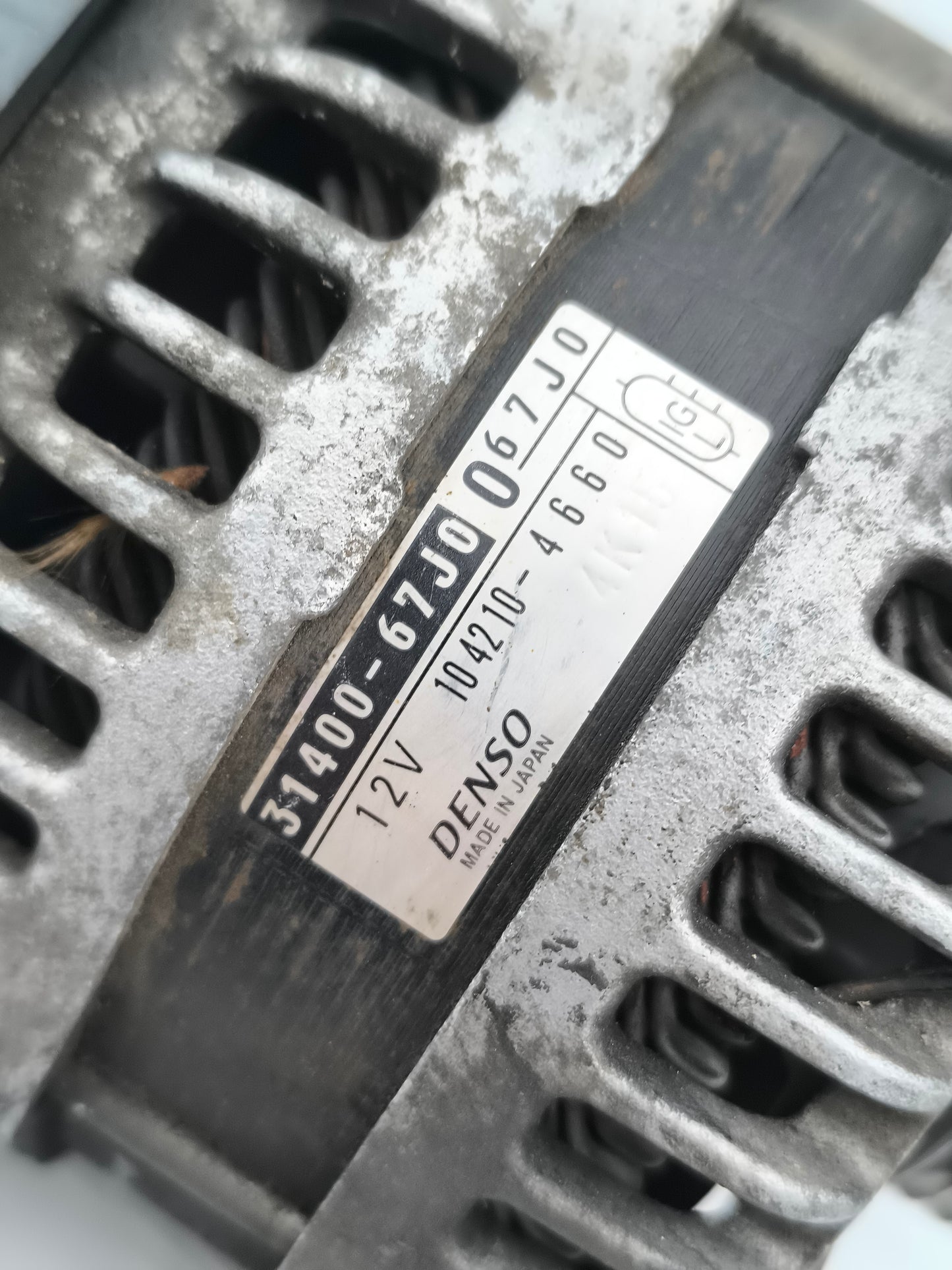Alternatore Suzuki Grand Vitara 1.9 DDIS anno 2006 cod: 31400-67J0 ecoAG7882