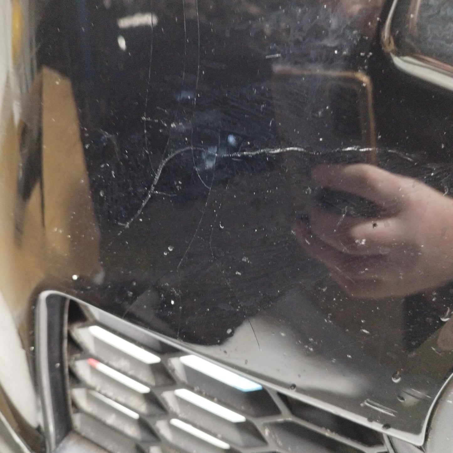 Black Front Bumper Chevrolet Captiva 2007 ecoAC10358