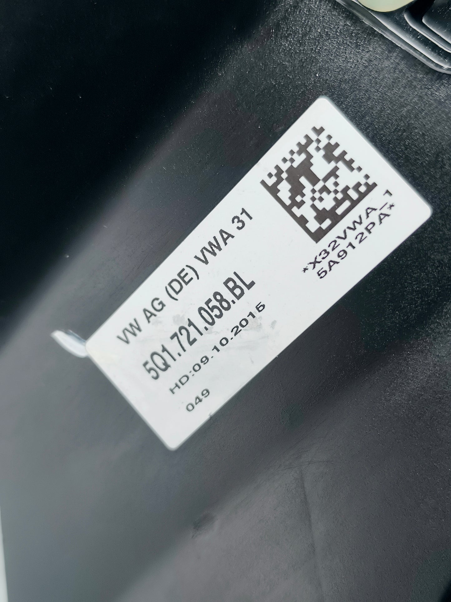 Volkswagen Golf 7 Bremspedalcode: 5q1721058bl ecoAG6224