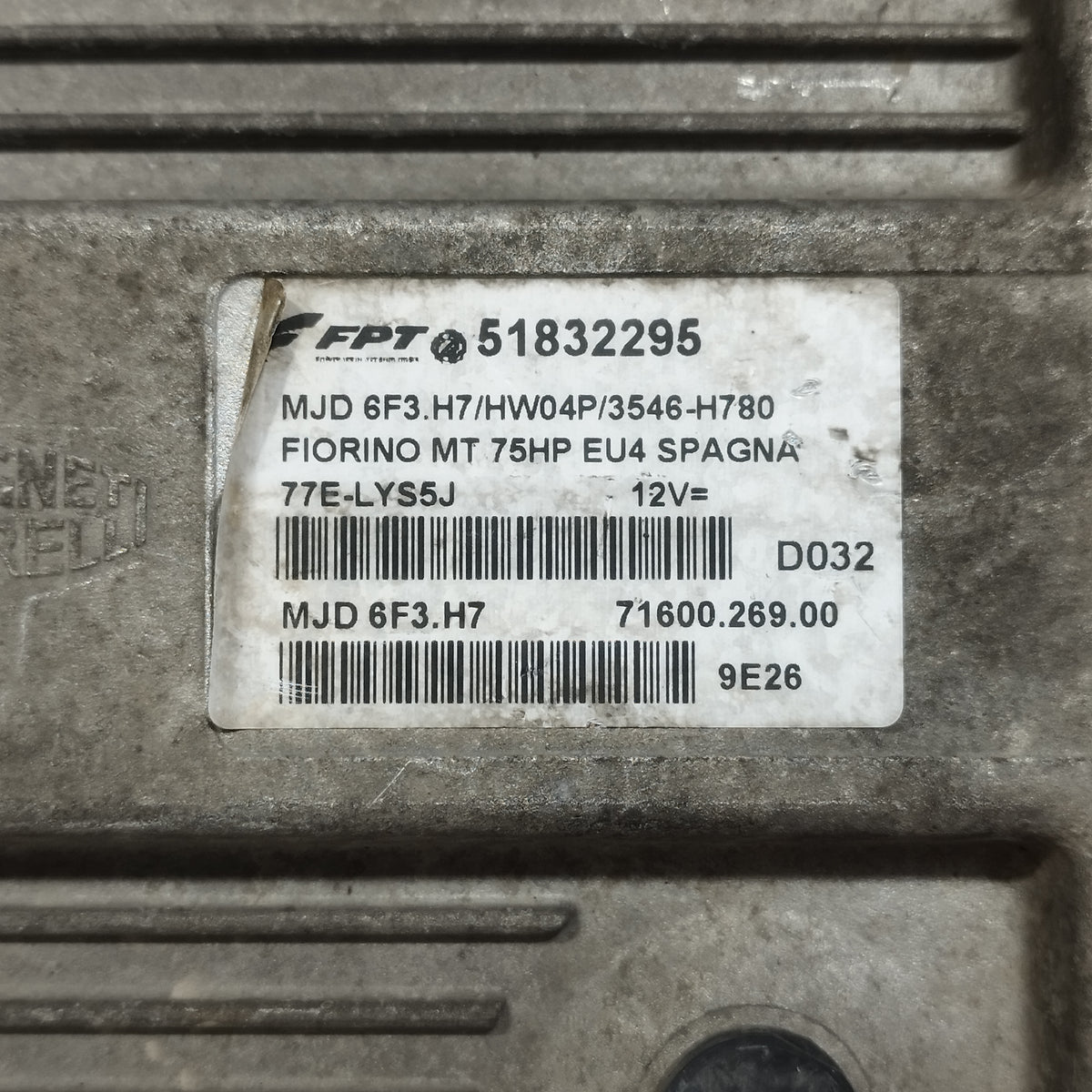 Kit accensione Fiat fiorino (225) / Qubo 1.3 MTJ 75CV 2008-2010 cod: 51832295 ecoAC17196