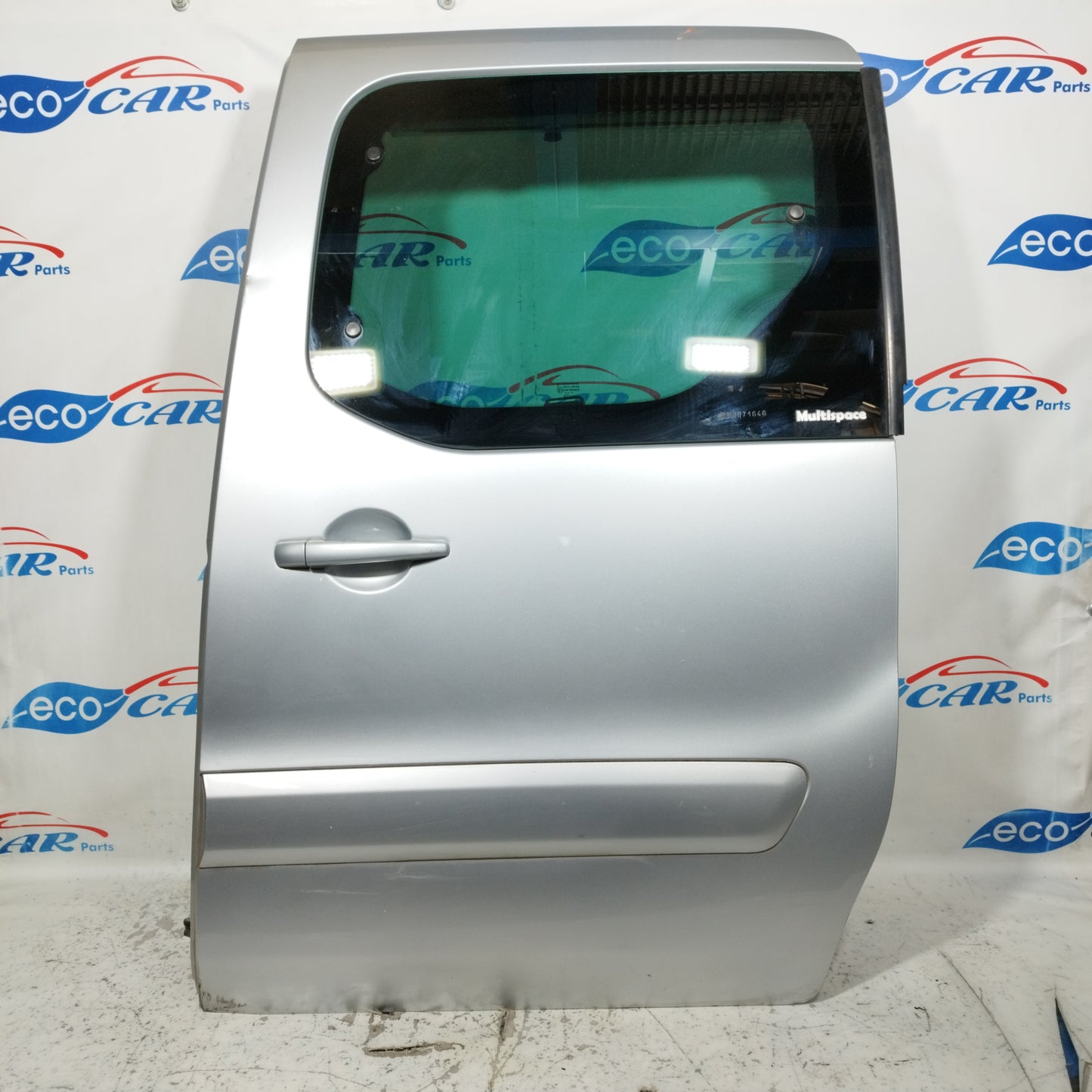 Rear left sliding door silver grey Peugeot Partner 2010 ecoAC10374