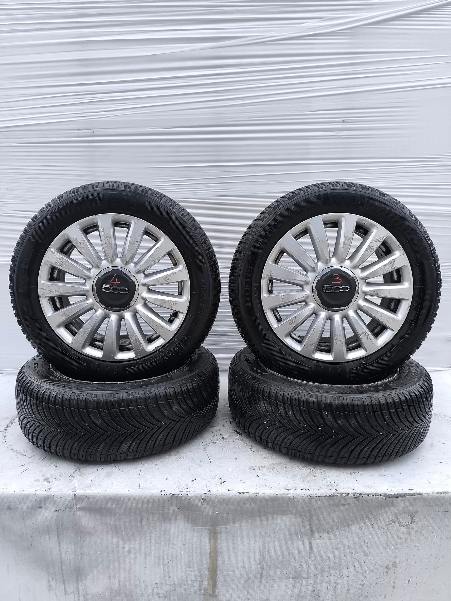 Gomme e cerchi Fiat 500L anno 2013 ecoAG7913