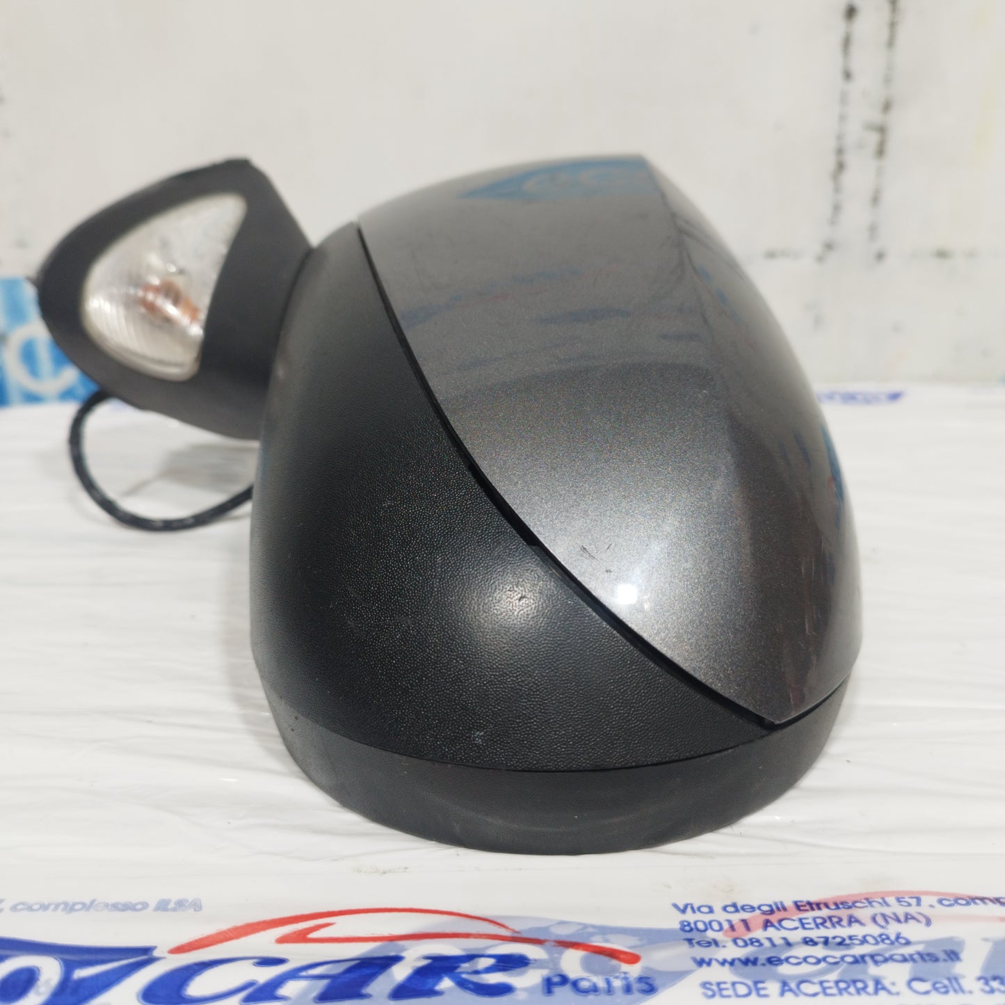 Dunkelgrauer elektrischer Außenspiegel vorne links für Renault Modus 2008, 7-adrig, ecoAC10779