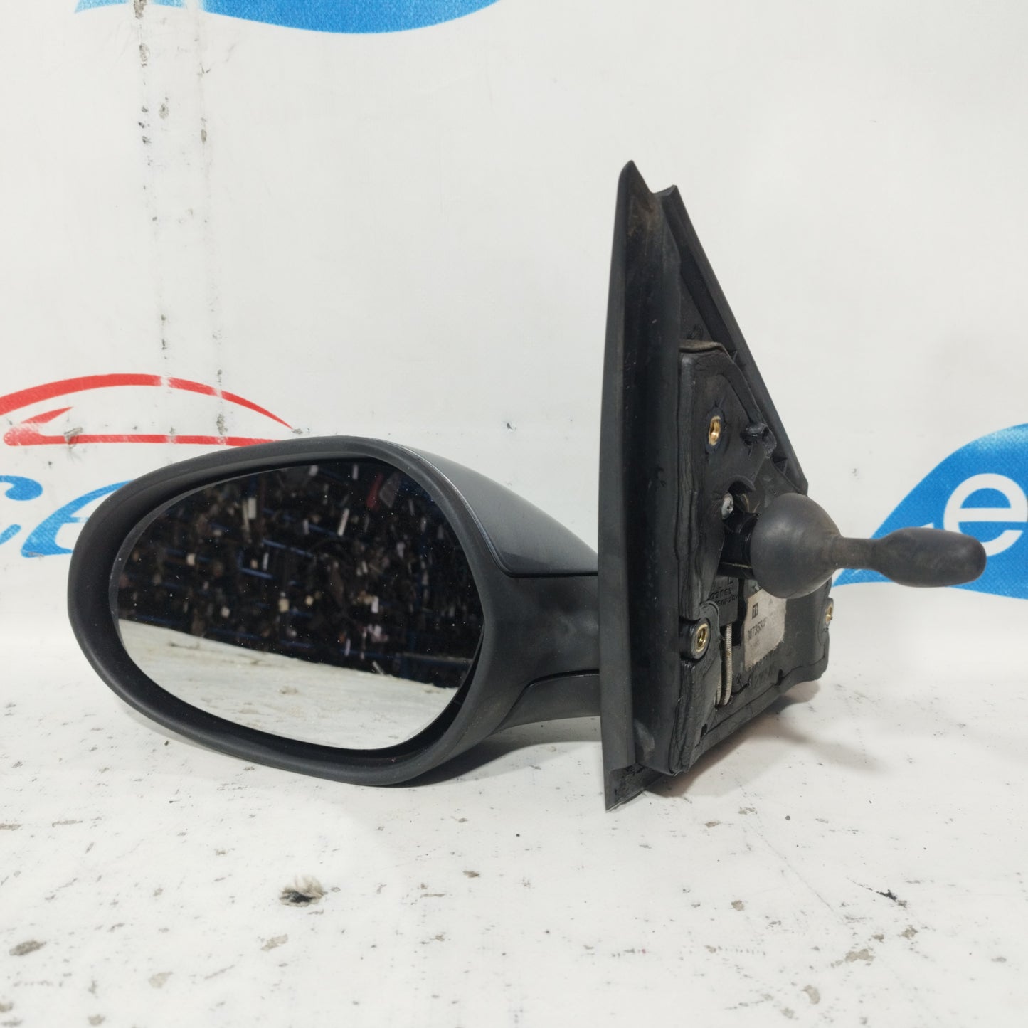 Dark grey front left manual mirror Lancia Ypsilon 2007 ecoAC10583