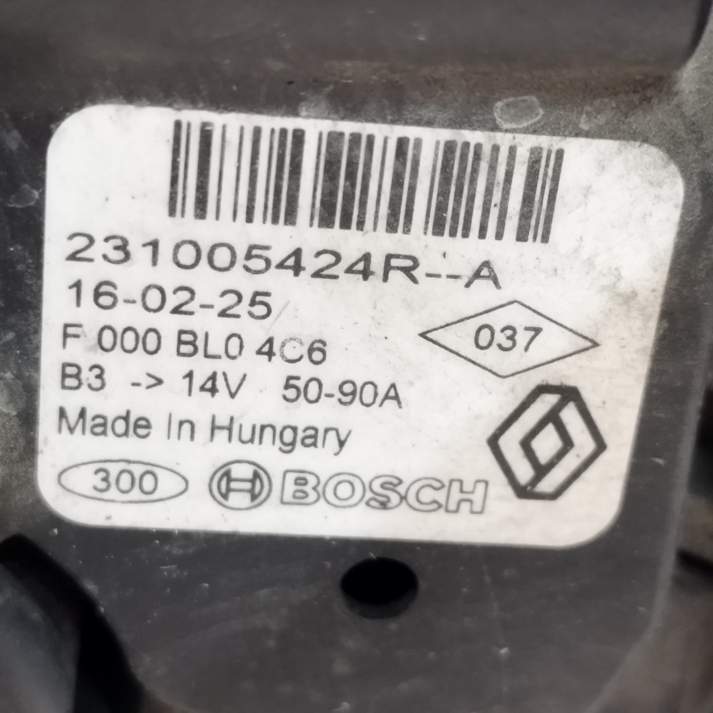 Alternatore Renault Twingo III (BCM / BCA) 1.0 B 2014-2019 cod: 231005424r--a ecoAC16490