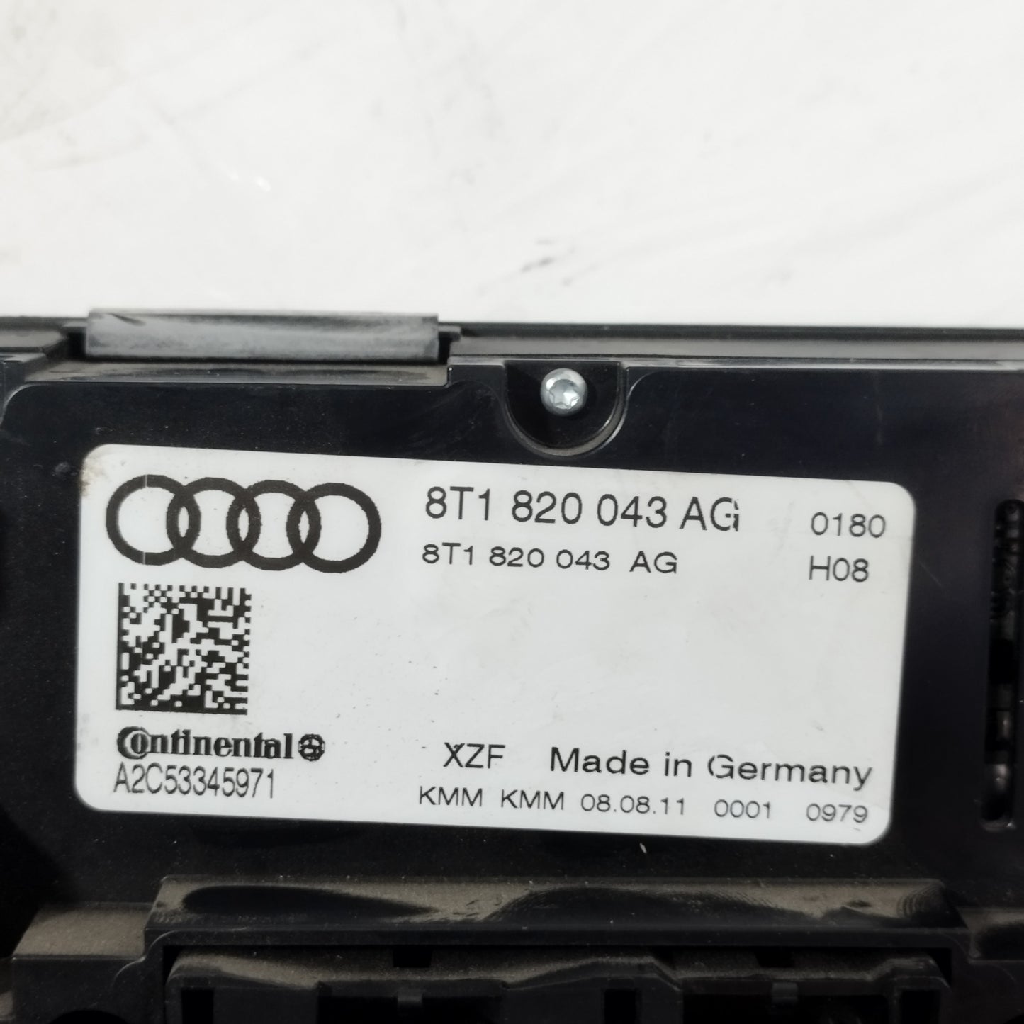 Pulsantiera A/C Audi A4 2011 Codice: 8T1820043AG ecoAC13667