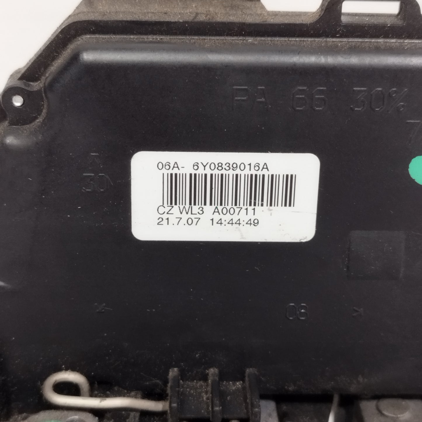 Serratura posteriore dx Skoda Fabia 2012 6 Pin Cod: 6Y0839016A ecoAC13966