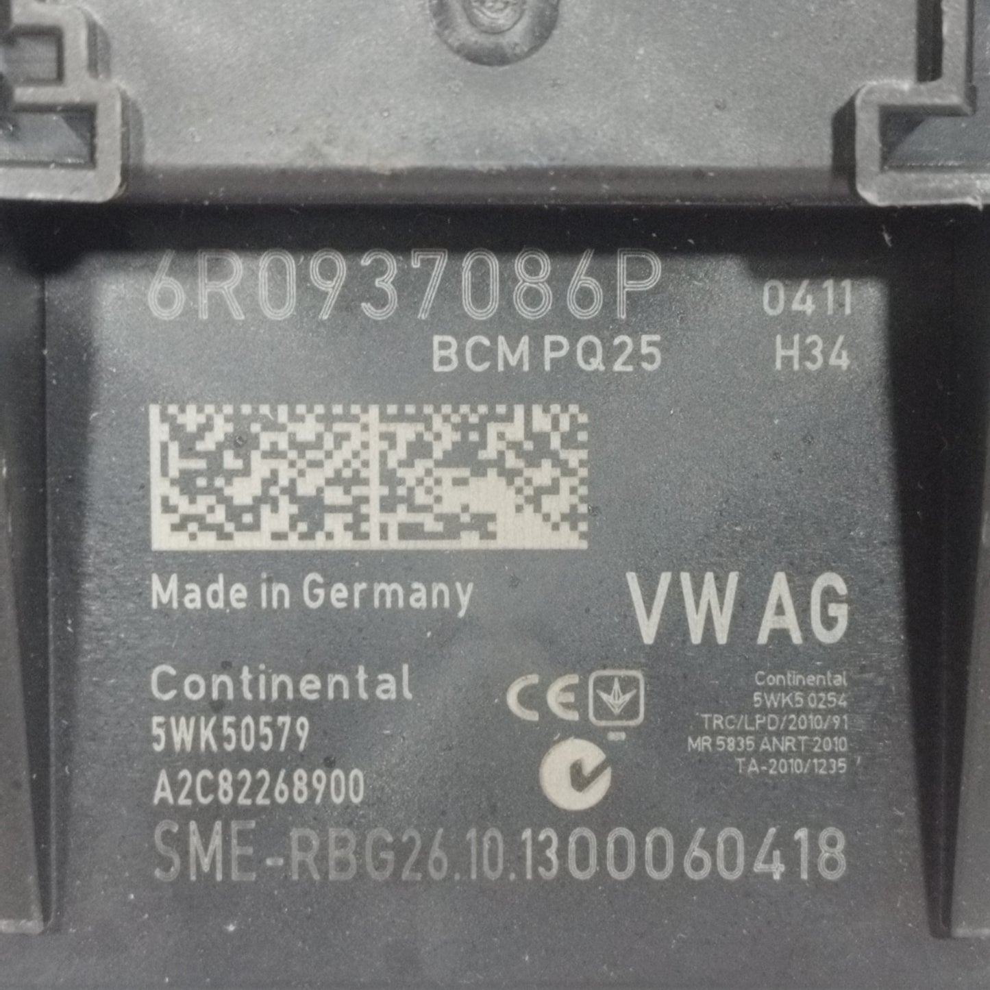 Komfortsteuergerät Volkswagen Polo 2009 Teilenummer: 6R0937086P ecoAC11425