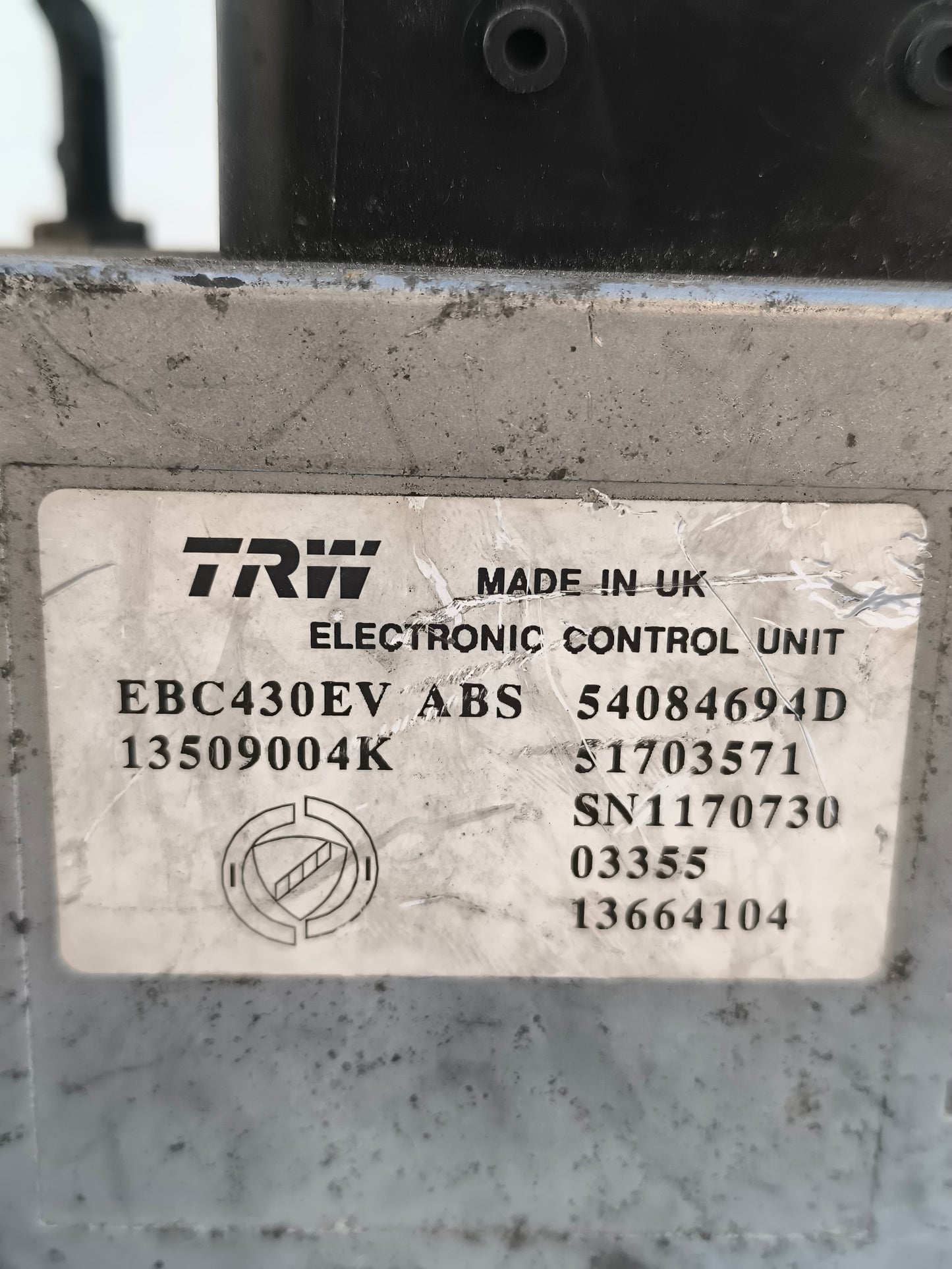 ABS Lancia Ypsilon 1.3 MTJ anno 2007 cod: 54084694D ecoAG7795