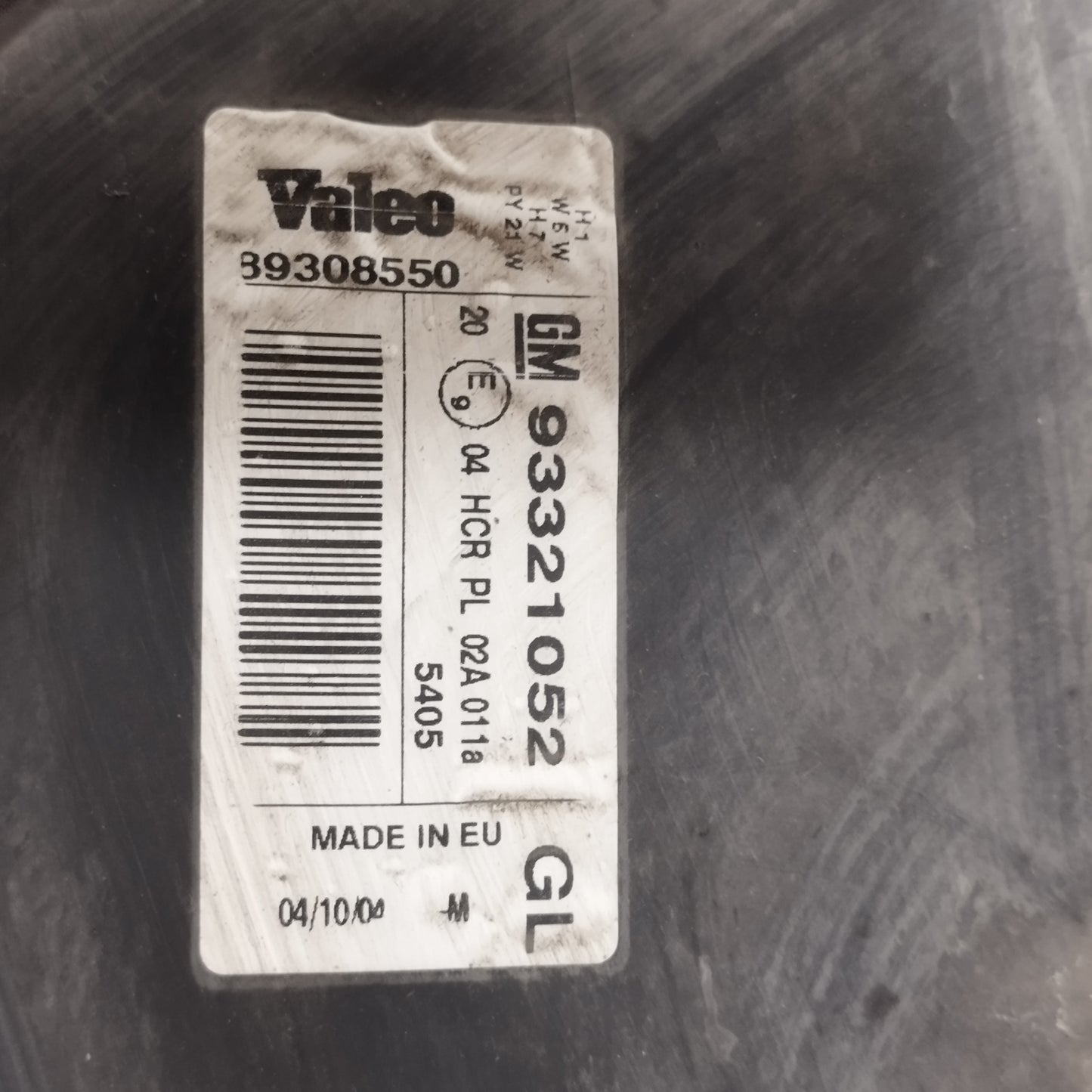 Fanale anteriore sx Opel Meriva 2004 Cod: 93321052 ecoAC13969
