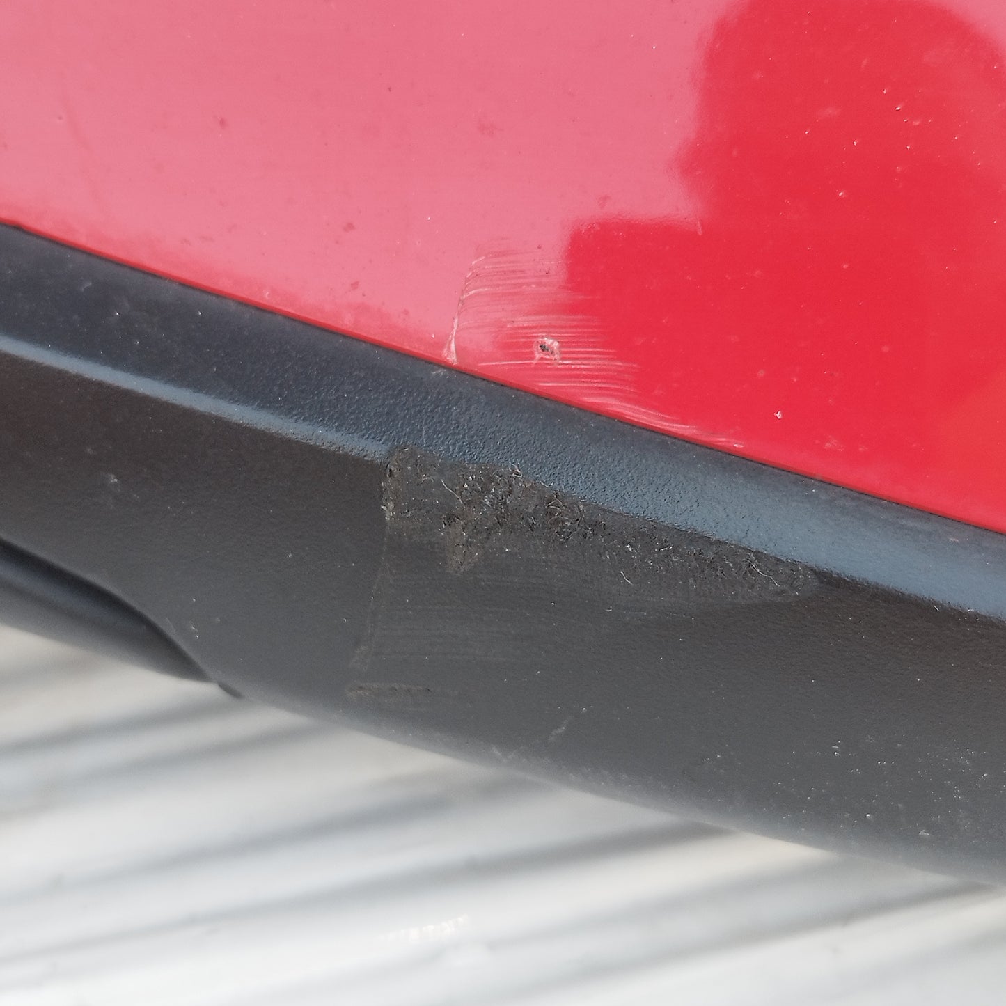 Specchietto manuale anteriore sx rosso Hyundai I10 (PA) 2011-2013 ecoDM398