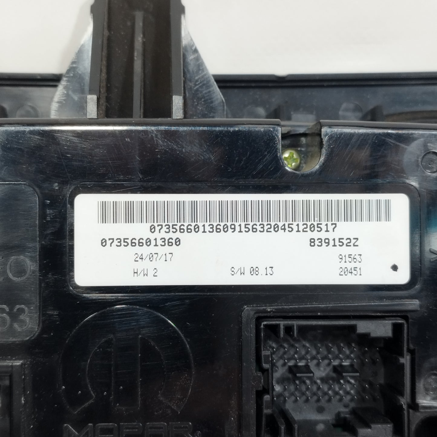Pulsantiera A/C Fiat Tipo 2017 Codice: 07356601360 ecoAC13639