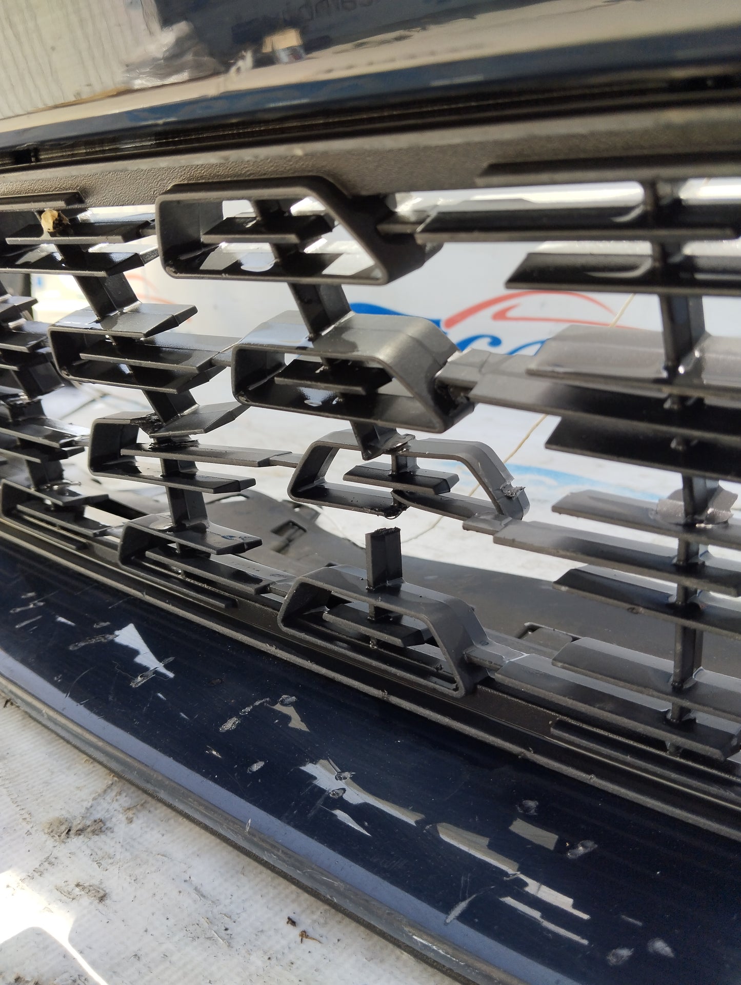 Dark blue front bumper Seat Leon 2016 ecoAG4595