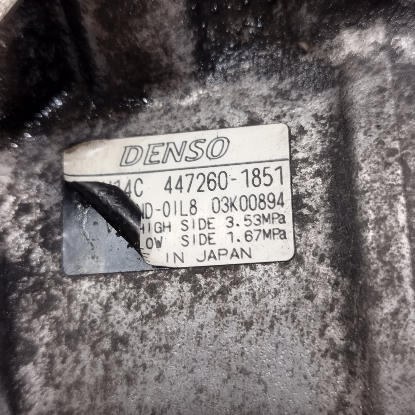 Compressore a/c Bmw Serie 1 E87 2.0 D 2007 cod: 447260-1851 ecoAC14635