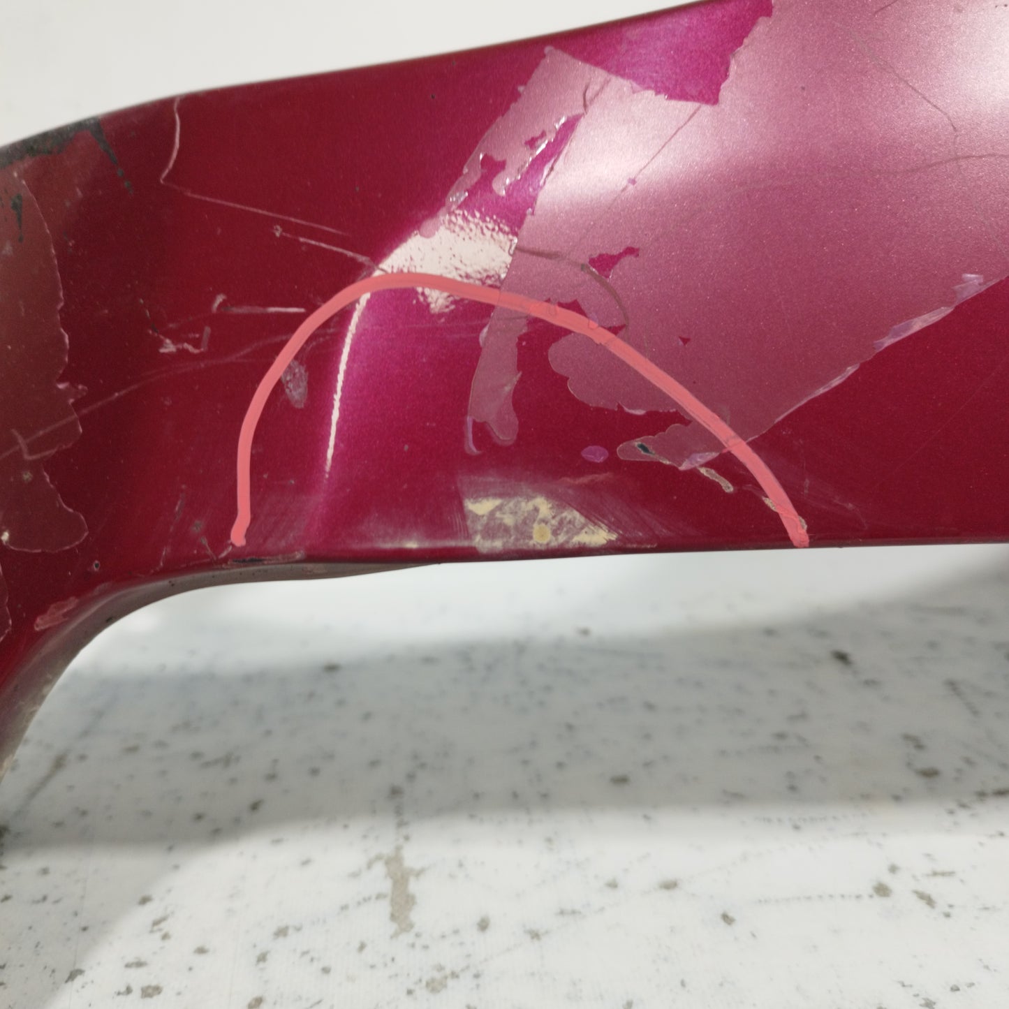 Front mudguard left burgundy Ford Fiesta 2010 ecoAC8689