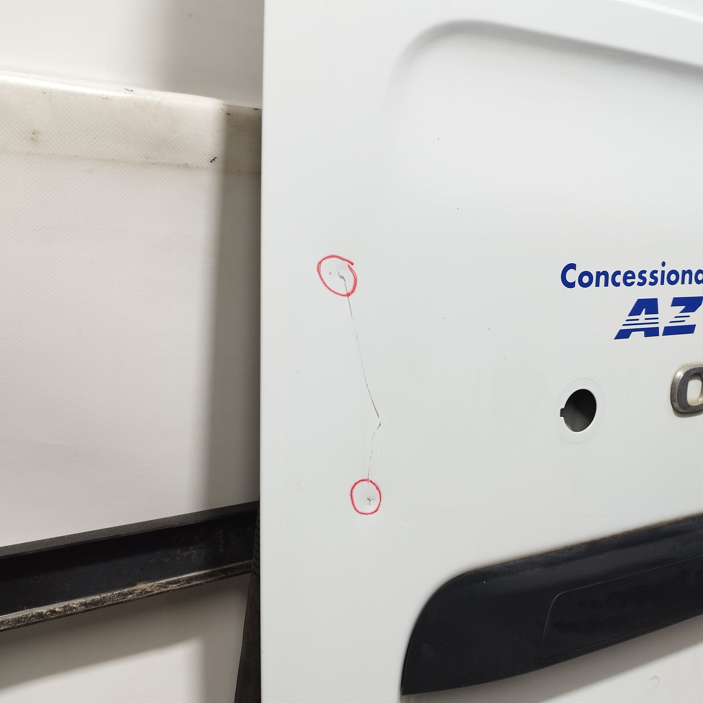 Sportello posteriore sx bianco Opel Movano 2015 ecoAC12190