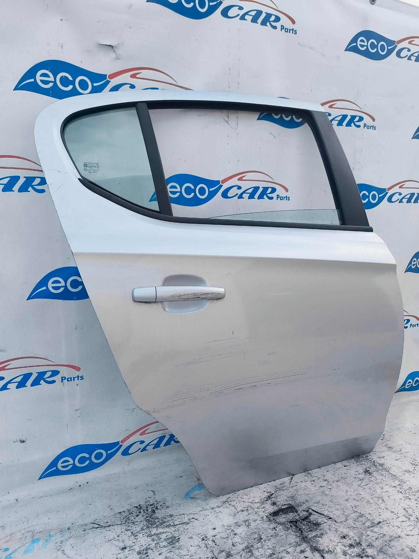 Rear right door silver grey Opel Corsa E ecoAG6264