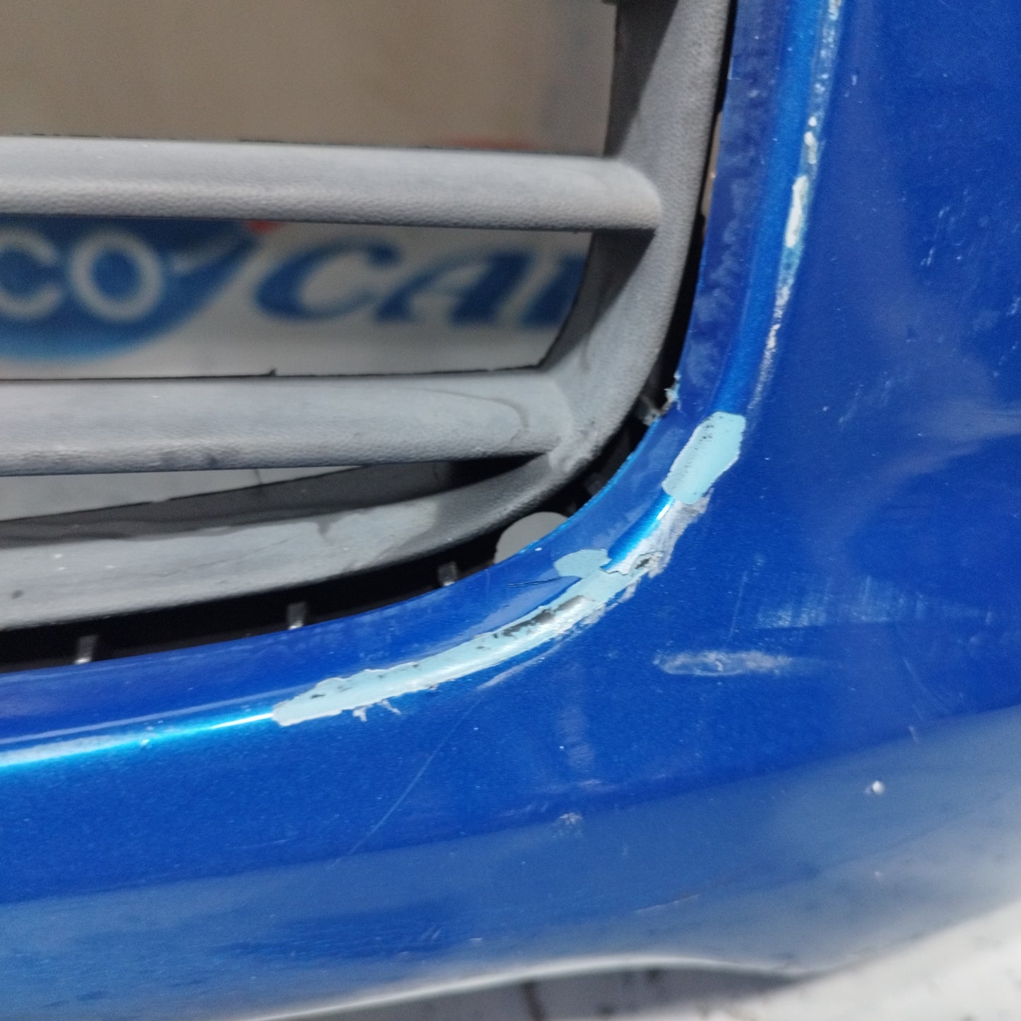 Electric Blue Front Bumper Hyundai i10 2009 ecoAC9694