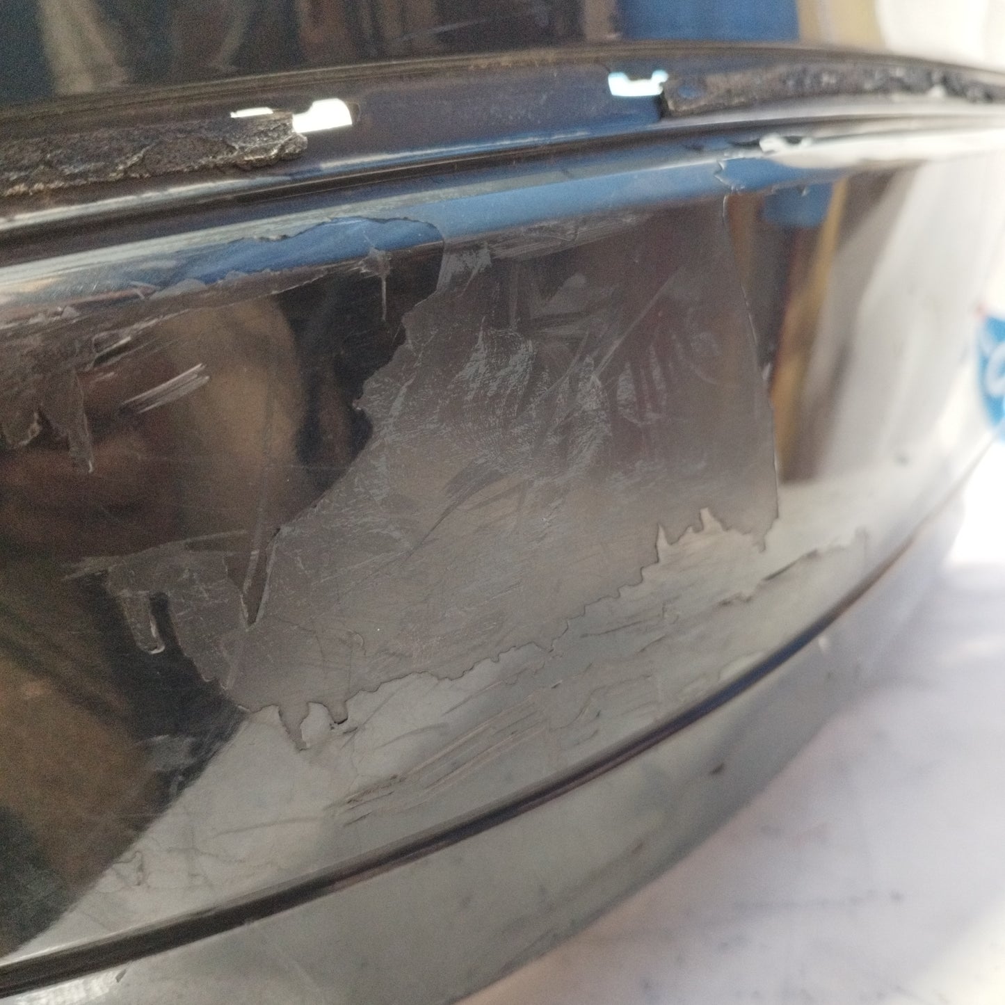 Schwarze Heckstoßstange Mercedes C-Klasse 2009 SW ecoAC9695