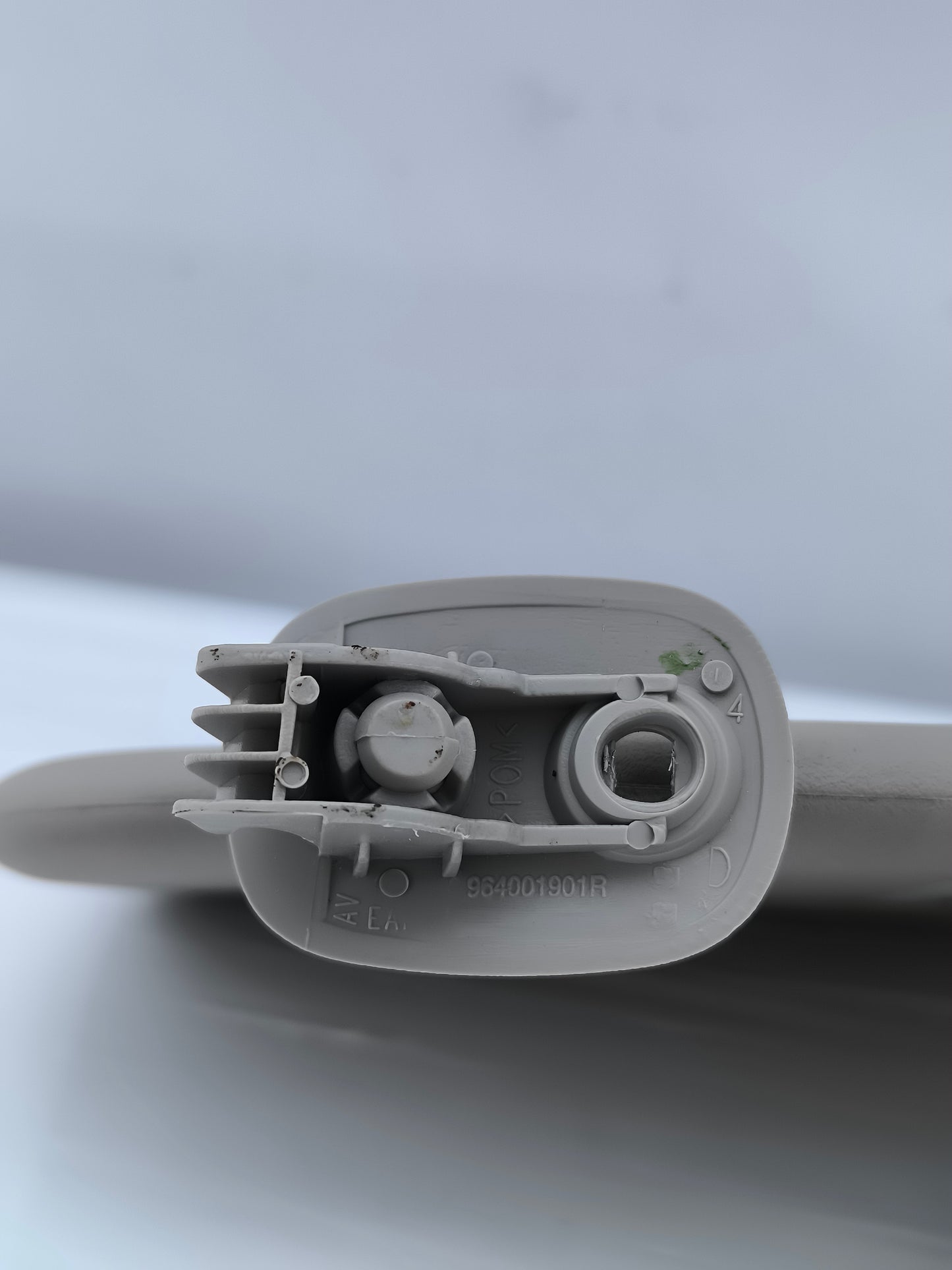 Rechte Sonnenblende, grau, Dacia Sandero, Baujahr 2010, Teilenummer 964001901R ecoAG6779