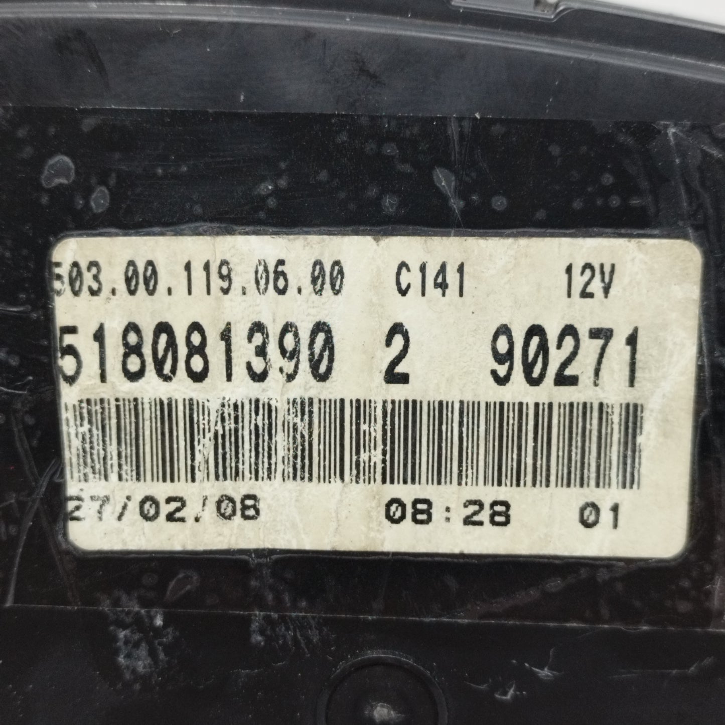 Instrument cluster Lancia Musa 1.6 MTJ 2008 Code: 518081390 ecoAC10590