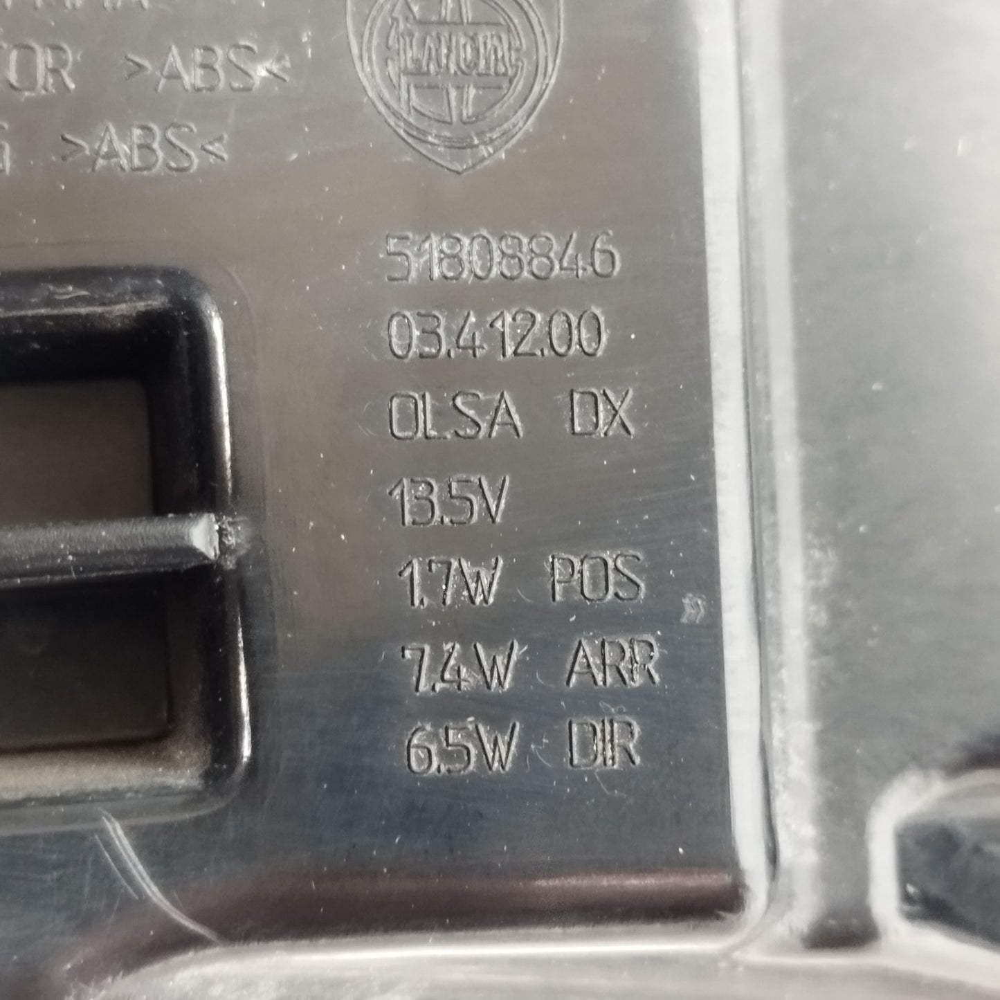 Fanale posteriore dx a Led Lancia Delta 2012 cod: 51808846 ecoAC14534