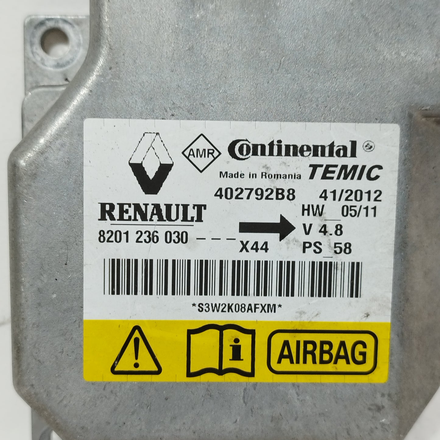 Kit airbag Renault Twingo 2011 Cod: 8201236030 ecoAC12864