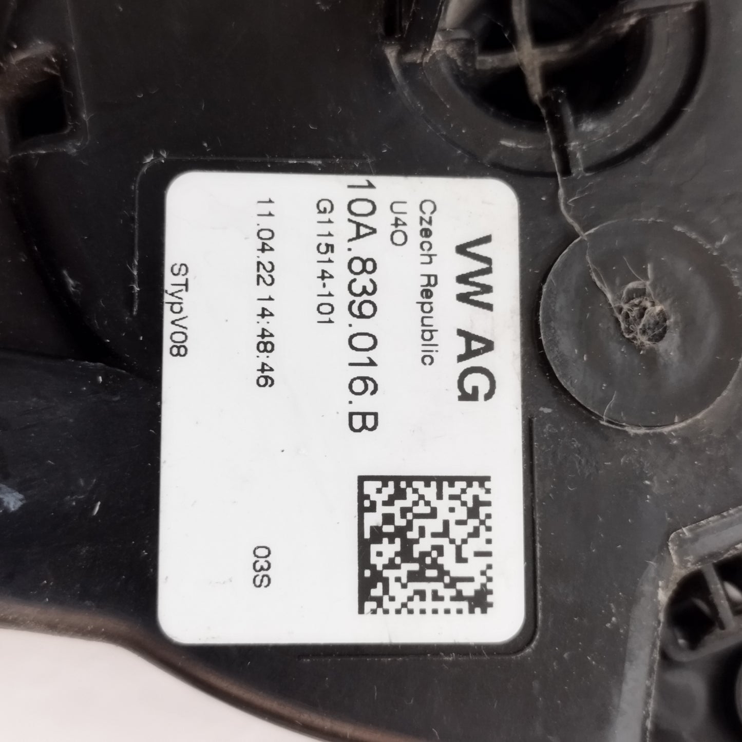 Serratura posteriore dx Volkswagen Polo 2022 Cod: 10A839016B ecoAC13600