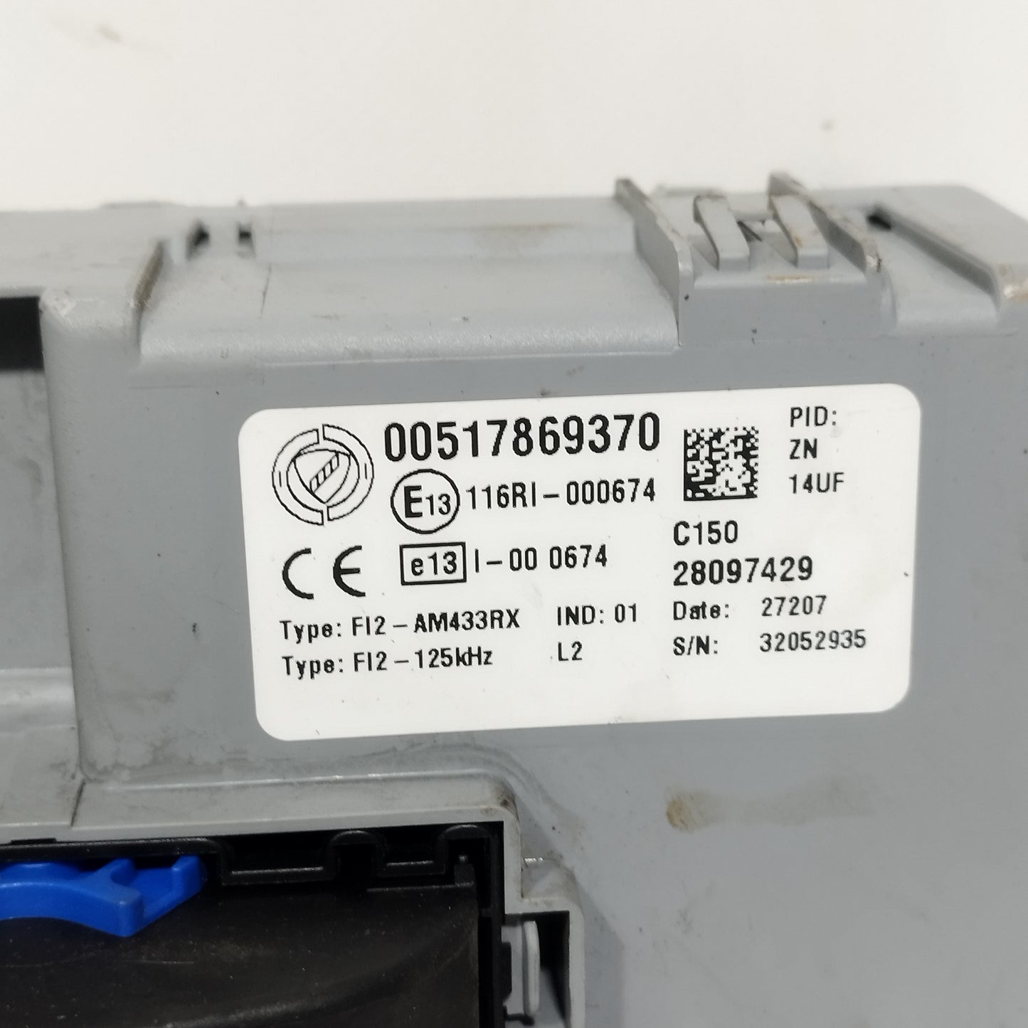 Kit accensione Fiat 500 1.4 B 2007 Cod: 51819961 ecoAC14482