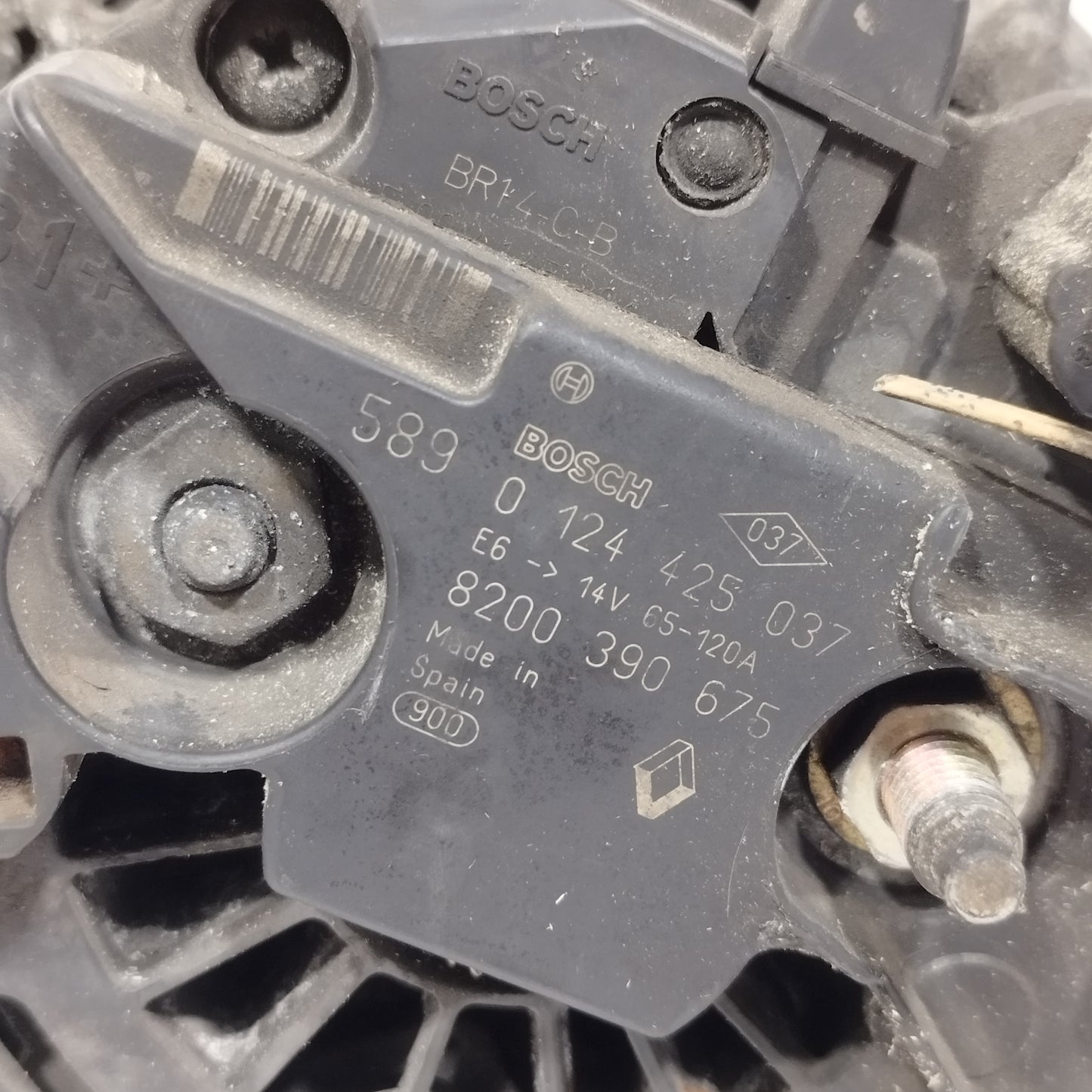 Alternatore Renault Clio 1.5 Dci 2007 2 Pin Cod: 8200390675 ecoAC12974