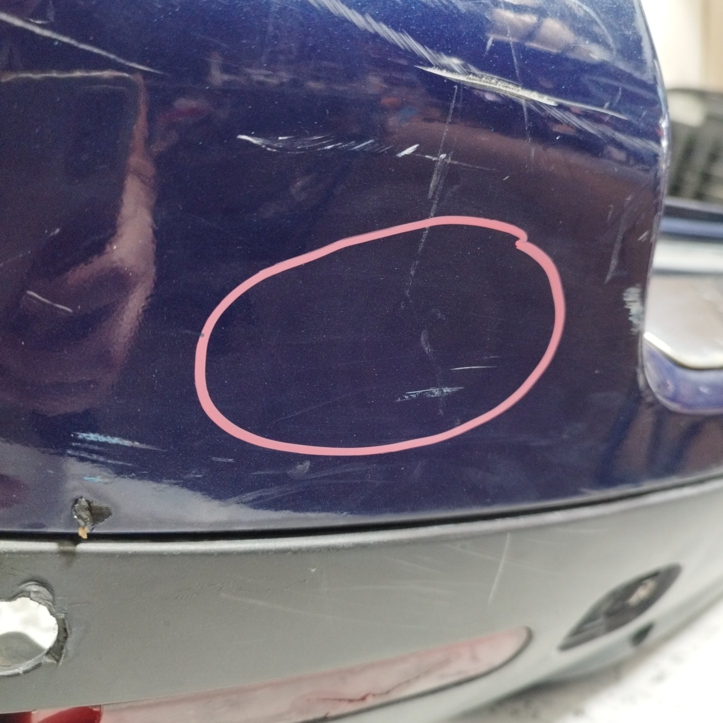 Dark Blue Rear Bumper Volkswagen Touareg 2005 ecoAC9733