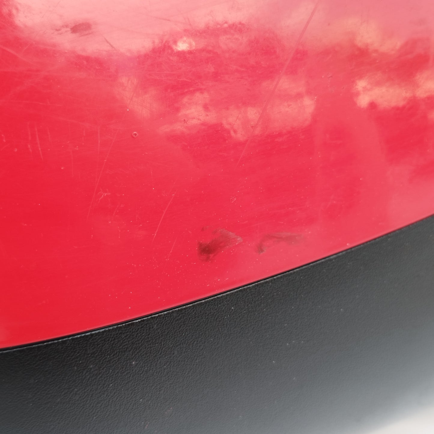 Specchietto manuale anteriore dx rosso Chevrolet Spark (m300) 2010-2015 ecoDM391